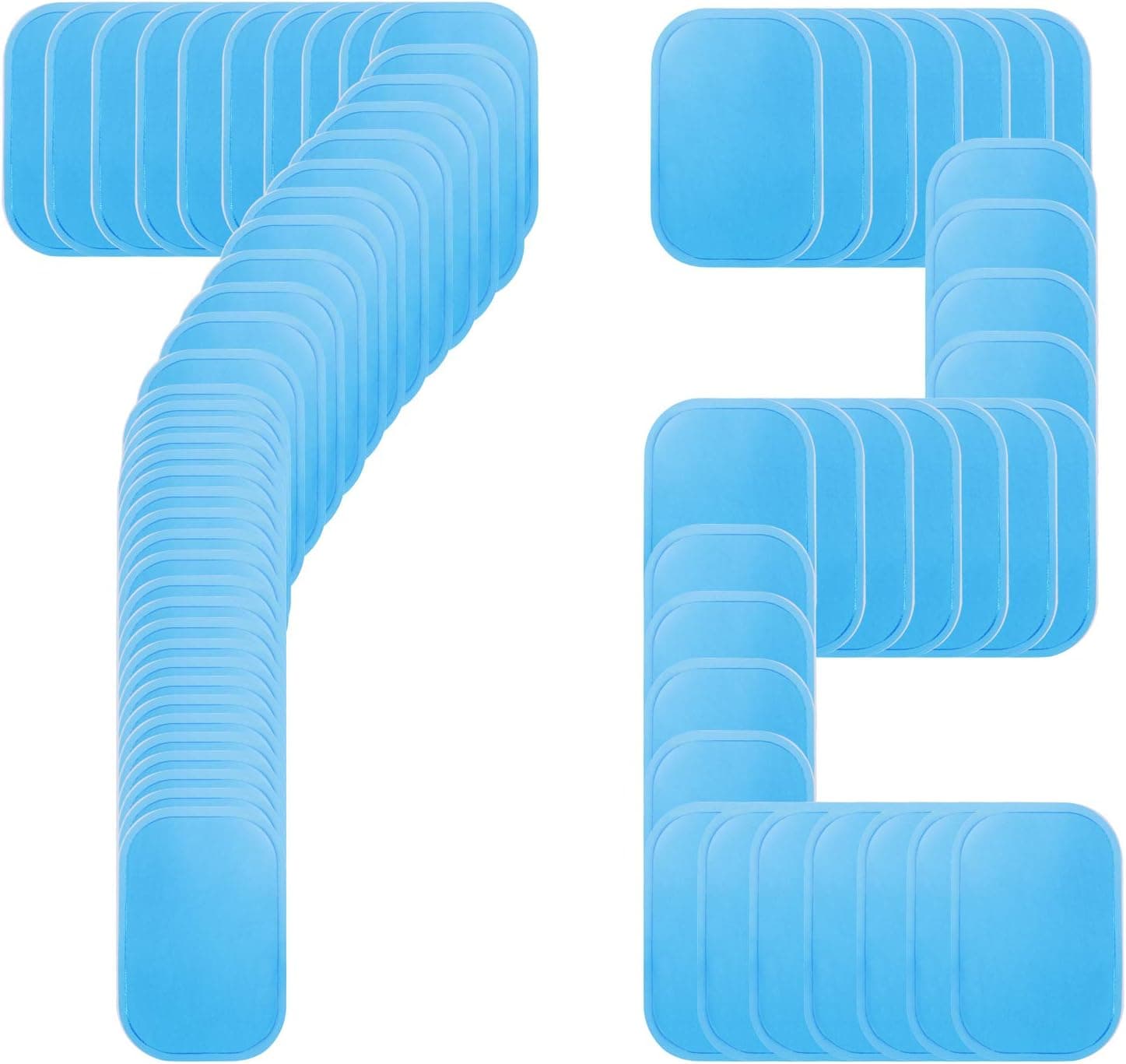 UYGHHK 72 Pcs/36 Pack Gel Pads for Abs Stimulator Ab Trainer Replacement Gel Sheet for EMS AB Stimulator Gel Pad for All Abdominal Belts Muscle Stimulator Ab Toner