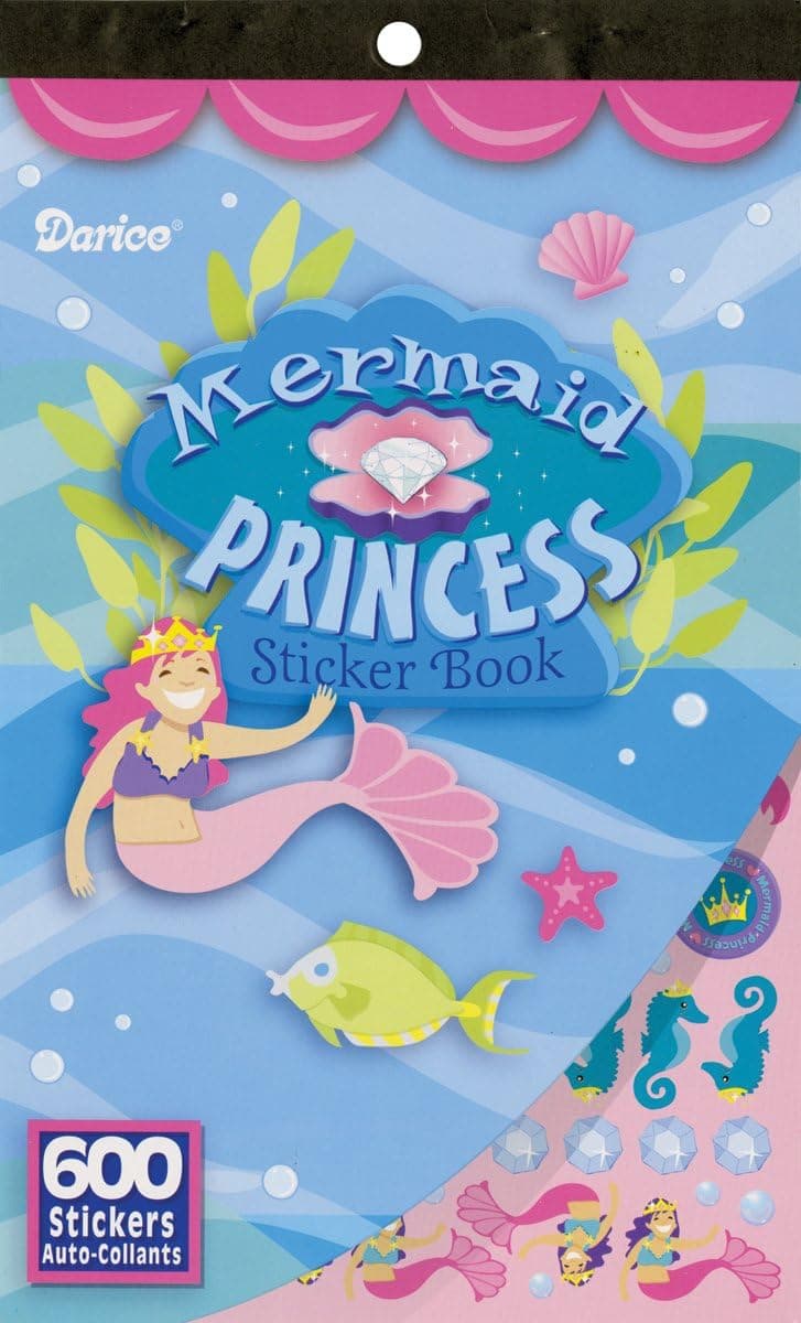 Darice, 600 Mermaid Princess Sticker Book