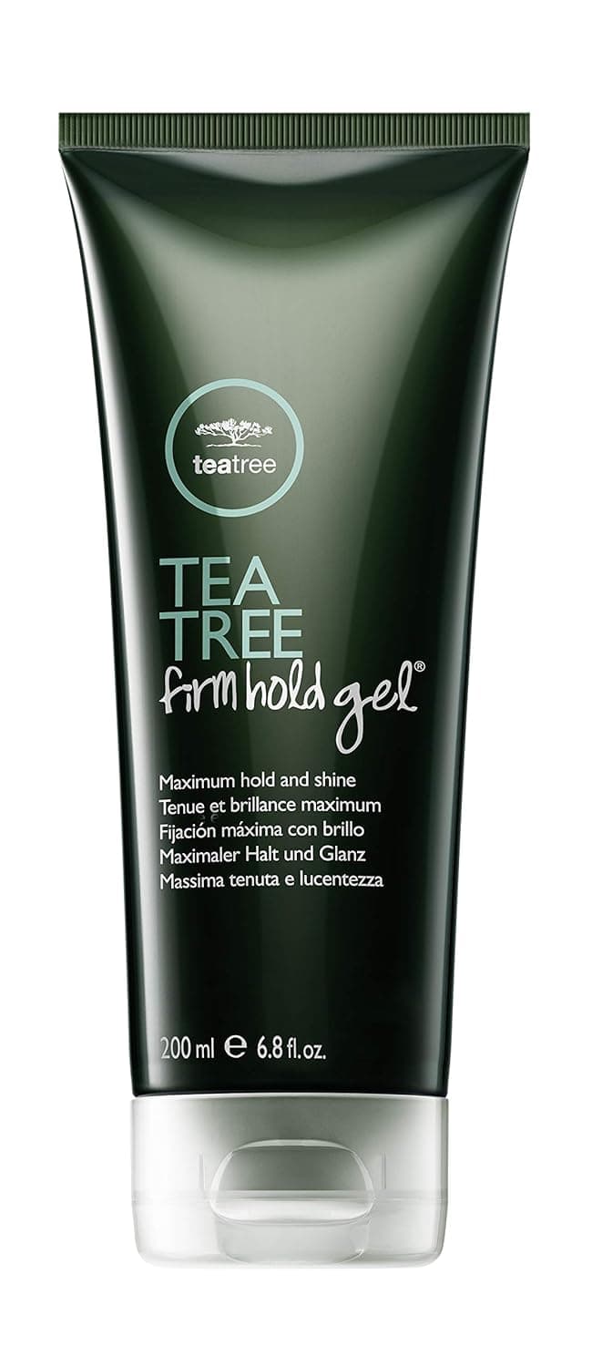 Tea Tree Firm Hold Gel, Hair Gel, Maximum Hold, High-Shine Finish, For All Hair Types