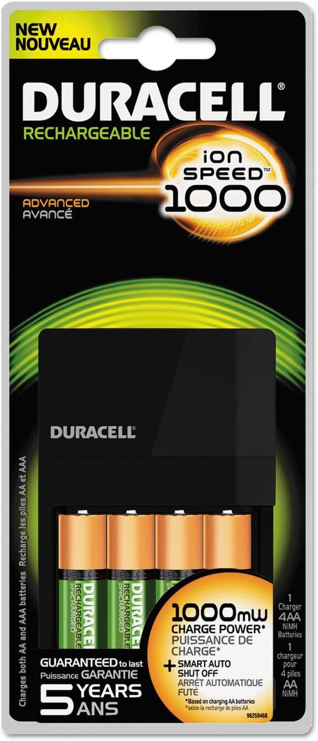 Duracell Fastest Value Charger with 4 AA Batteries 1 Kit (CEF14DX)