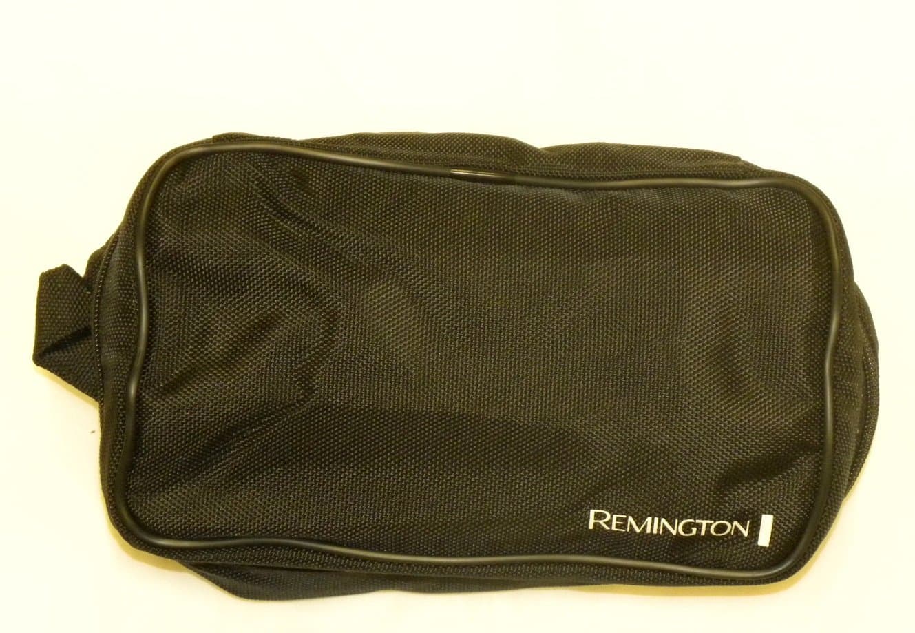Remington Deluxe Zippered Canvas Shaver and Toiletries Travel Bag