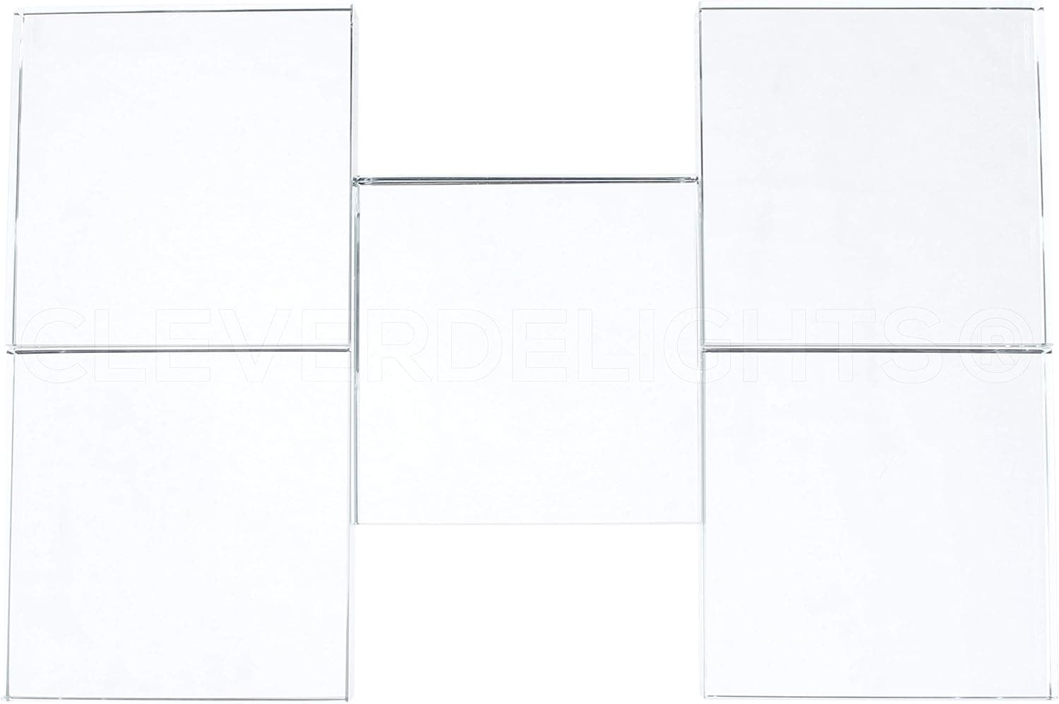 CleverDelights 3" Square Glass Tiles - 20 Pack