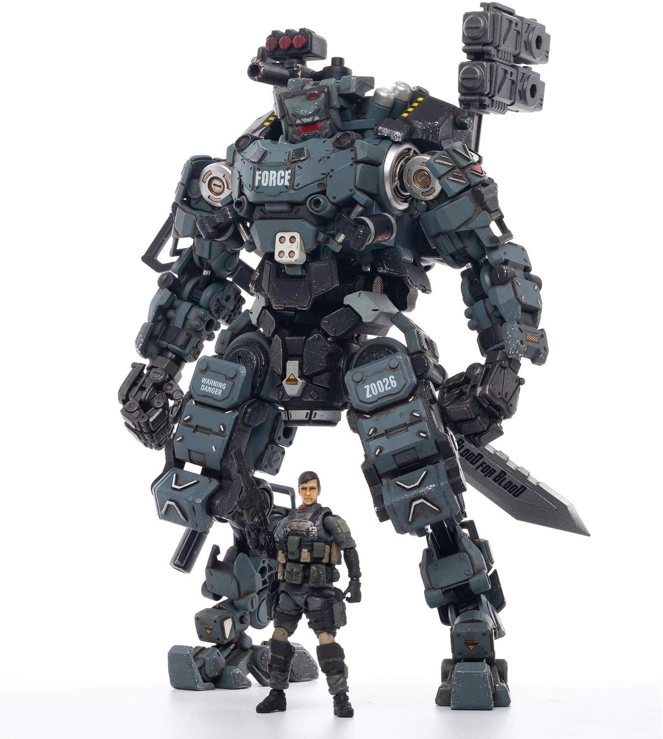 JoyToy 1/25 Action Figures Steel Bone Mecha Armor Anime Figure Collection Modern Military Model Dark Source Toys