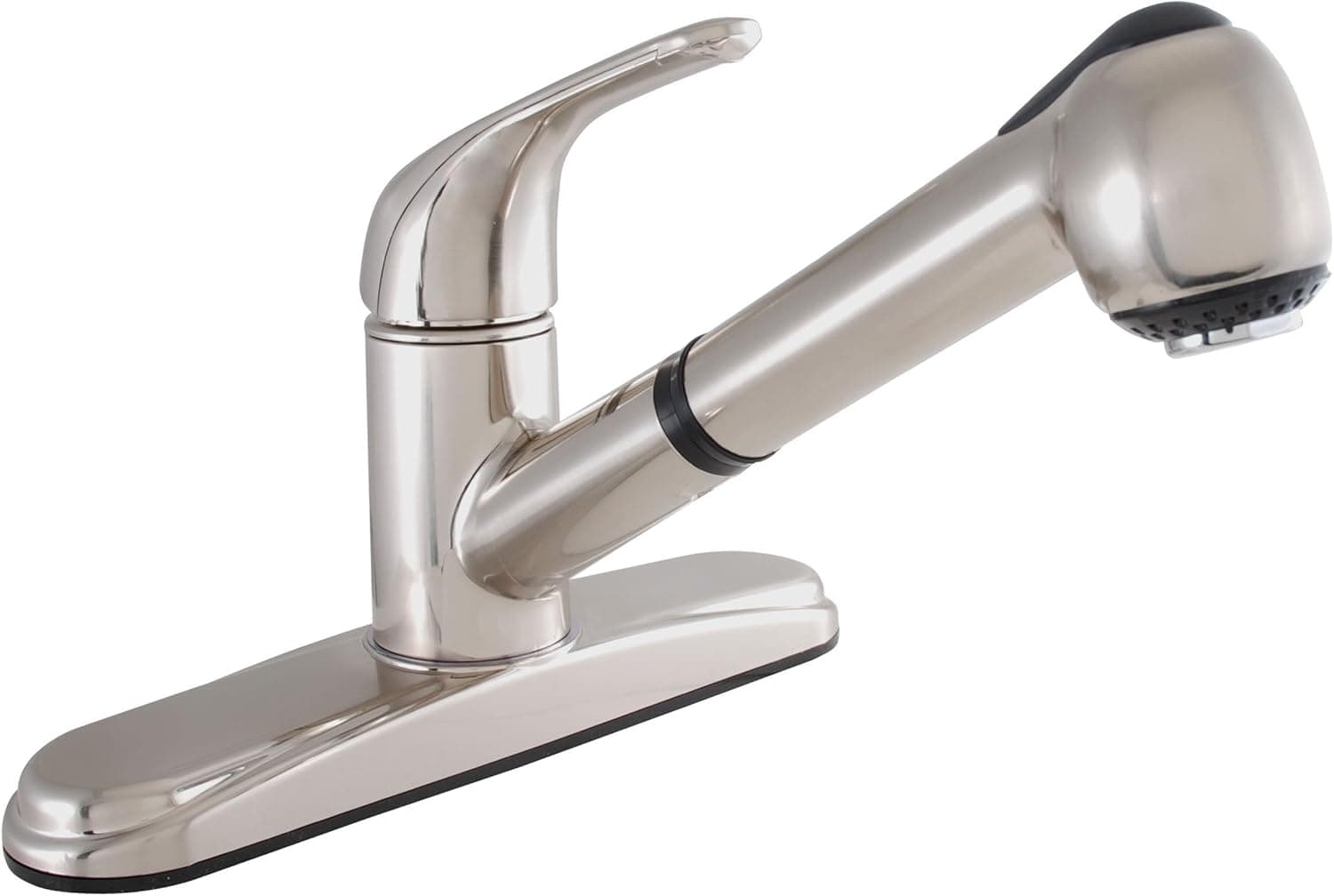 LDR 952 10345SS Exquisite Kitchen Faucet, Single Handle, With Spray, Lifetime Plastic, Stainless Steel
