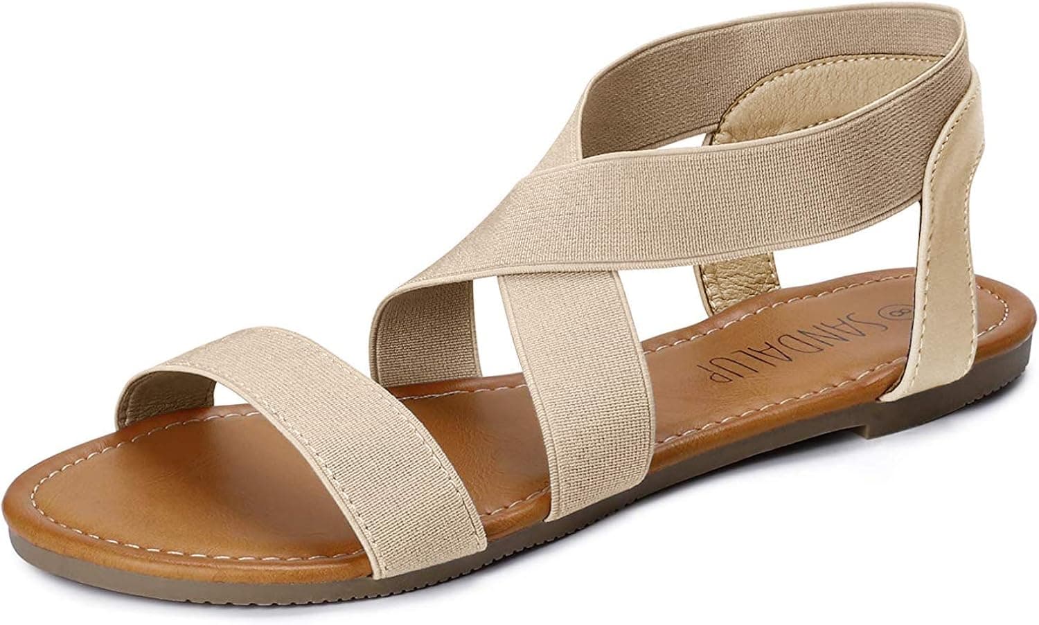 SANDALUP Women's Elastic Flat Sandals