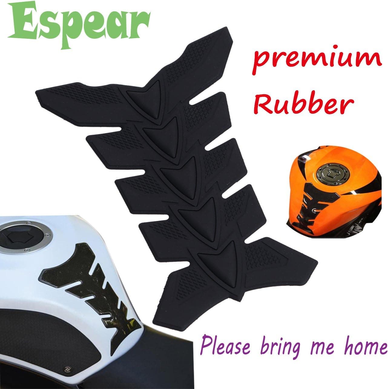 Motorcycle Universal 3D Rubber Fuel Tank Protector Pad Decal Sticker for Harley Honda Suzuki Yamaha