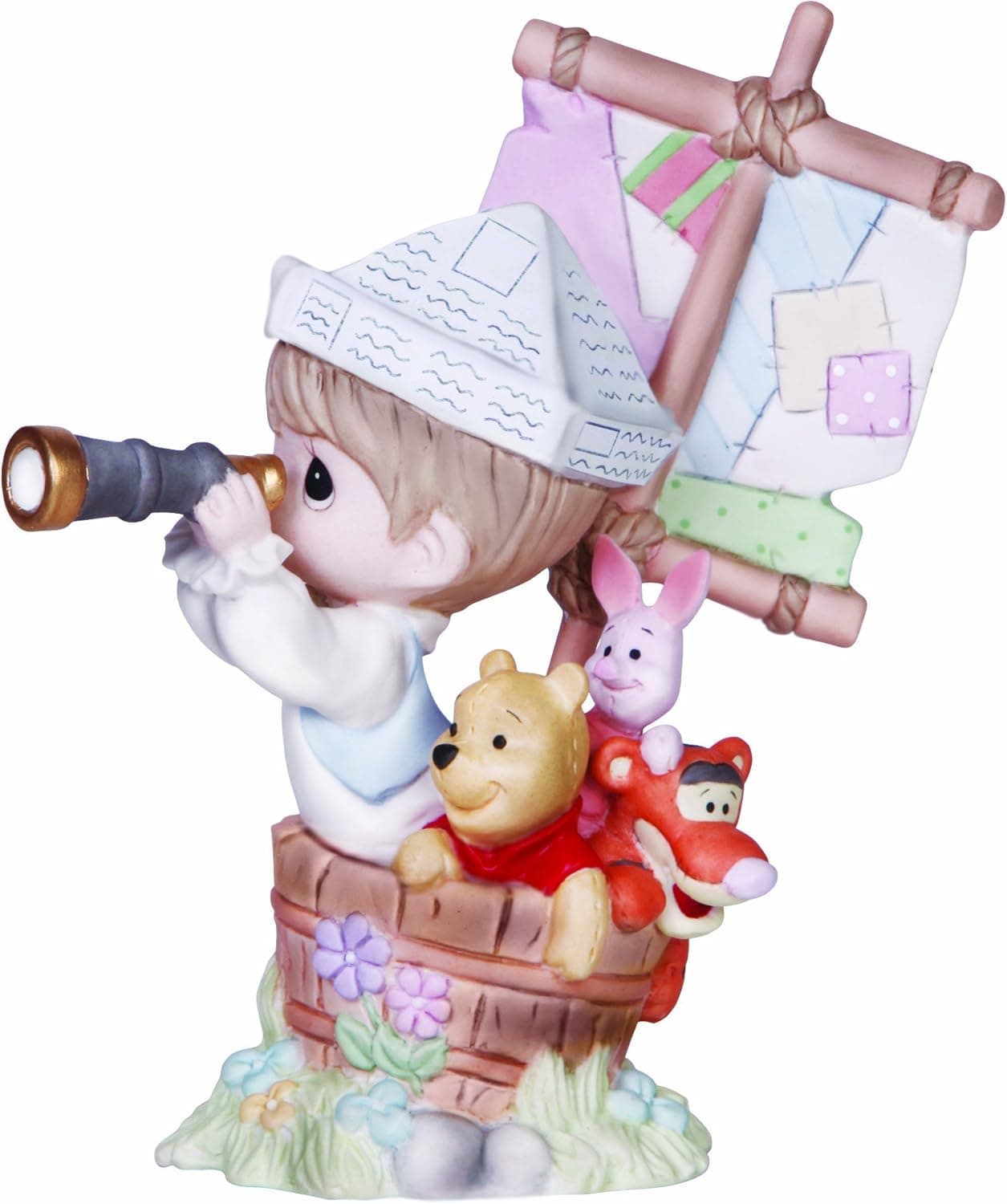 Precious Moments, Disney Showcase Collection, Good Friends Never Drift Apart, Bisque Porcelain Figurine, 141029