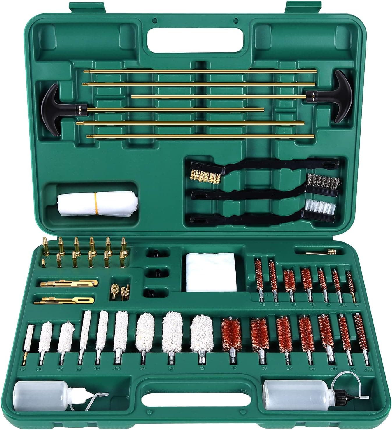 Gun Cleaning Kit, Sportneer Rifle Cleaning Kit for Guns 9mm Pistol Rifle Handgun Shotgun Airsoft Gun, Hunting Shooting Cleaning kit for All Caliber with Portable Carrying Case