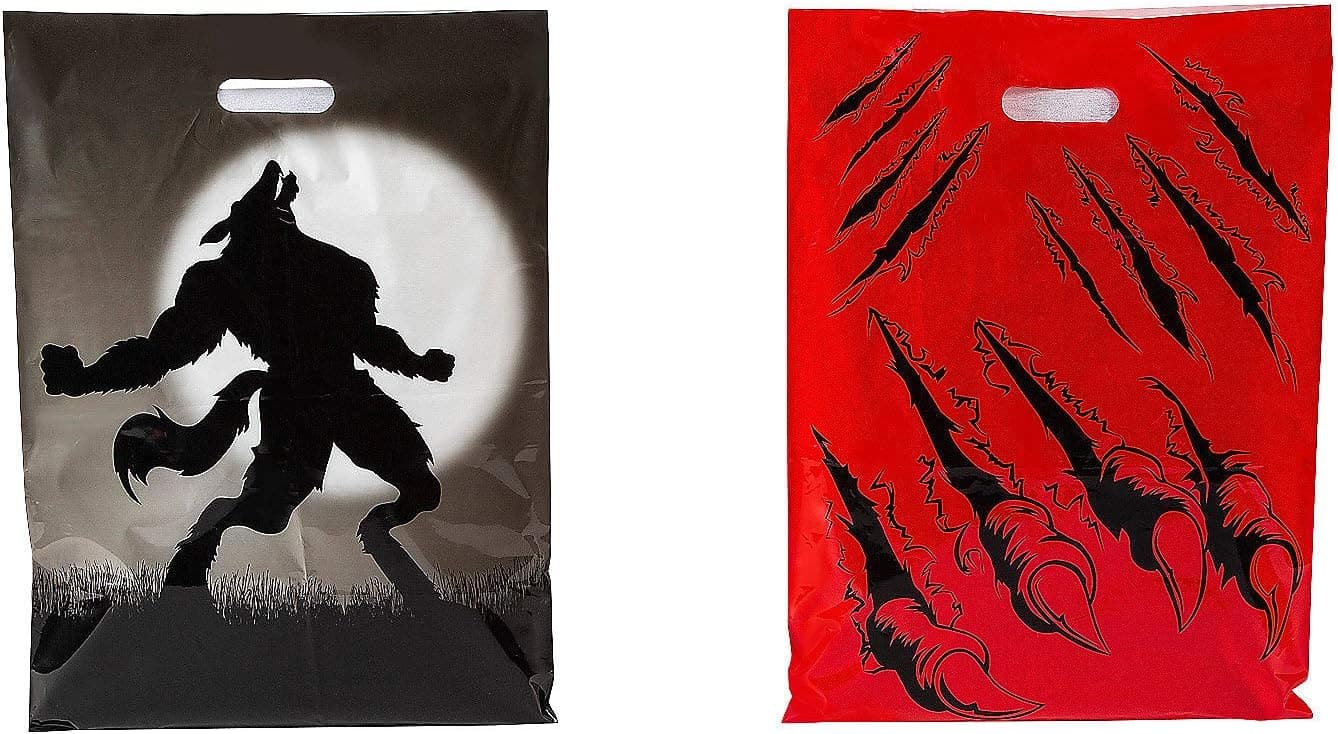 Werewolf Slash Trick-or-Treat Goody Bags - Party Supplies - 50 Pieces