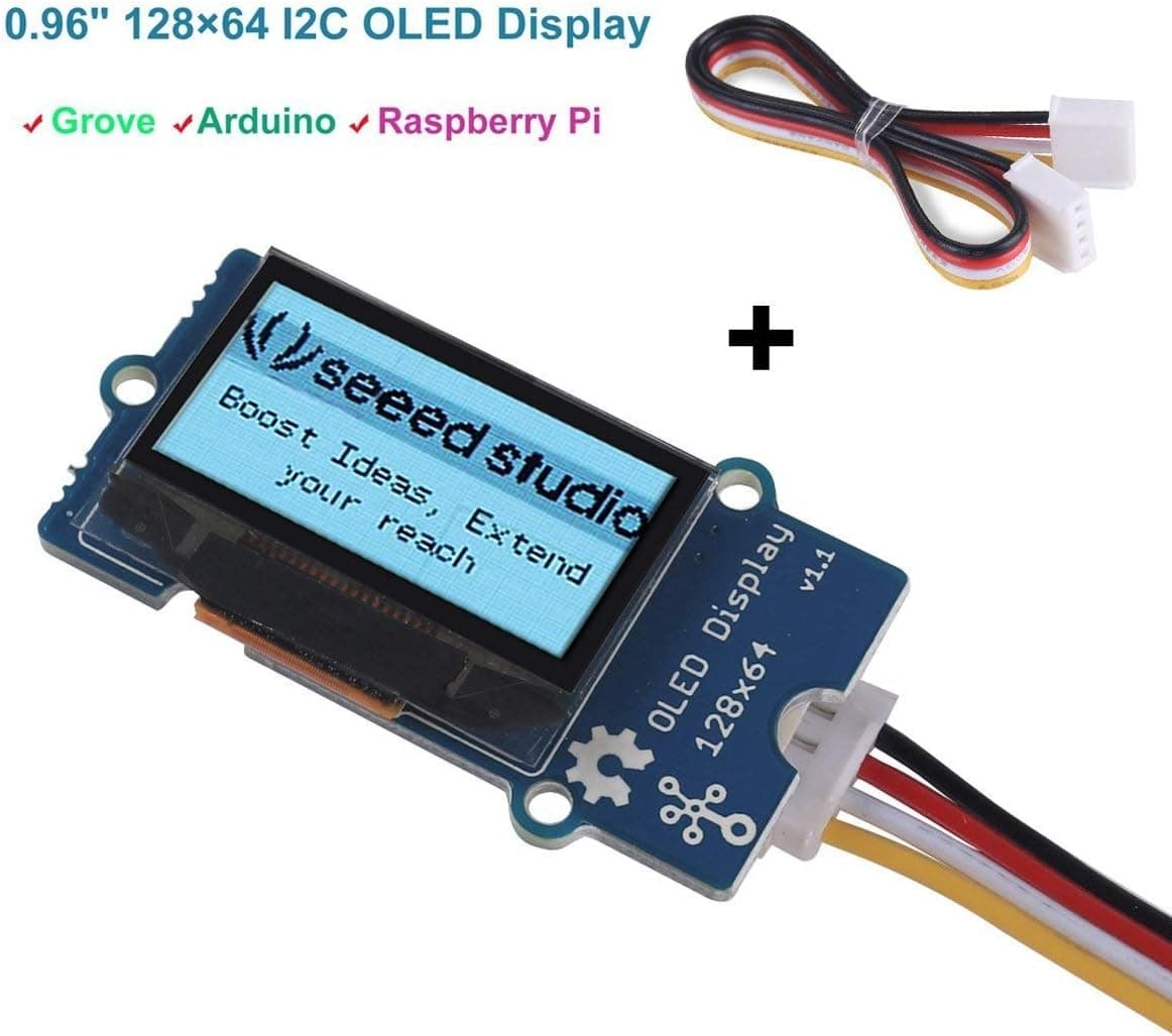 MakerHawk 0.96 OLED Display OLED 128x64 I2C Display Module Grove Dot Matrix Display Arduino Raspberry Pi OLED Display SSD1308 Chip…