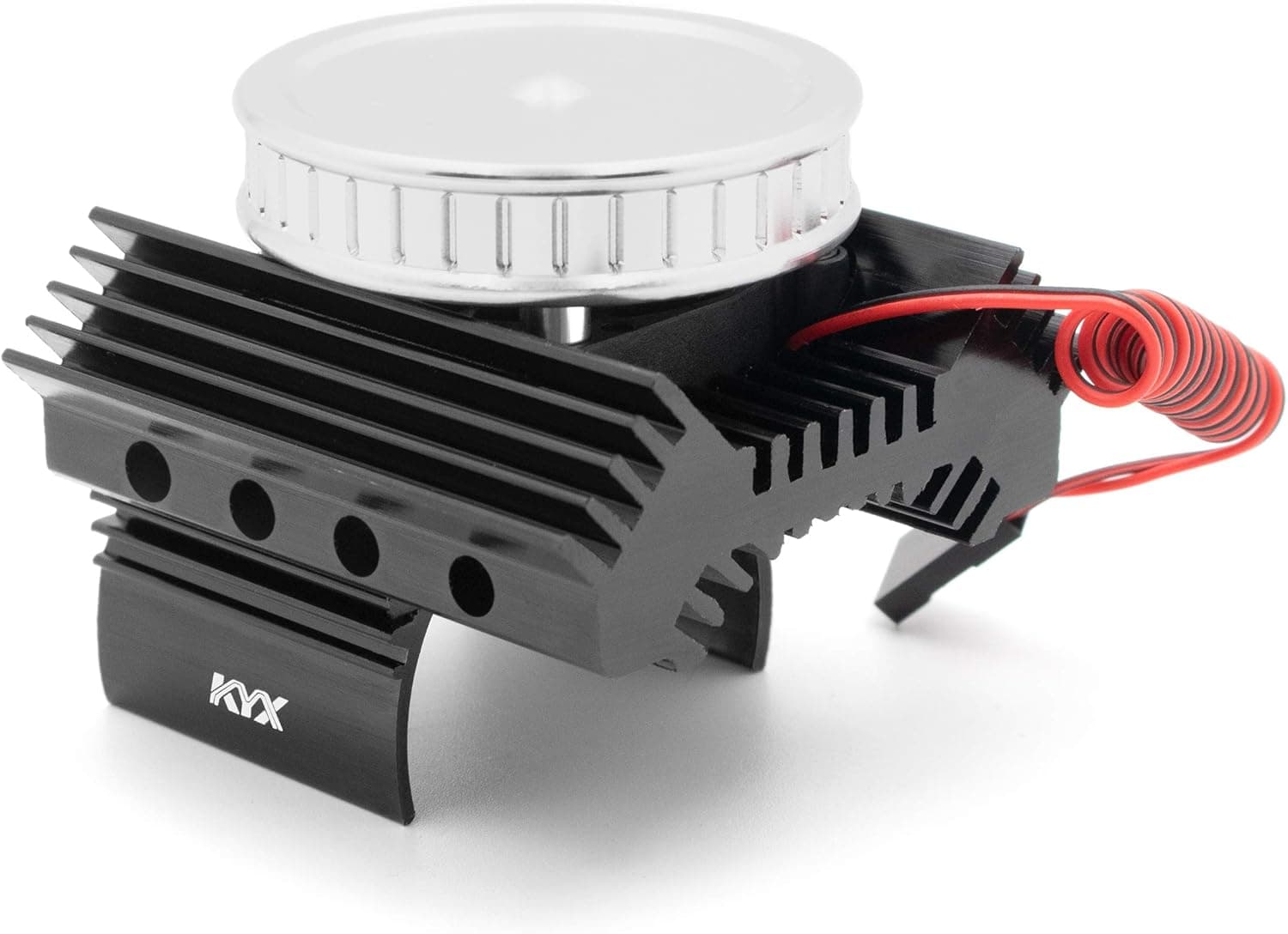 KYX Racing Alloy Motor Heatsinks & Cooling Fan for RC Crawler Car Axial SCX10 II 90046 Wraith D90 TRX4 540/550 Motor Accessories