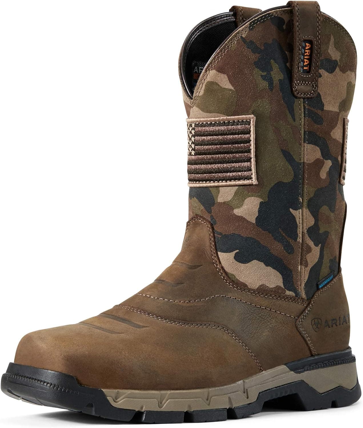 ARIAT Men's Rebar Flex Patriot Waterproof Work Boot