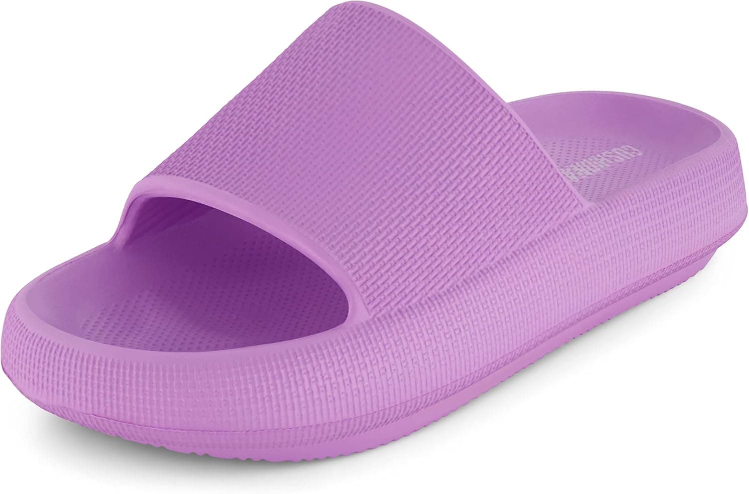 CUSHIONAIRE Women's Feather recovery slide sandals with +Comfort
