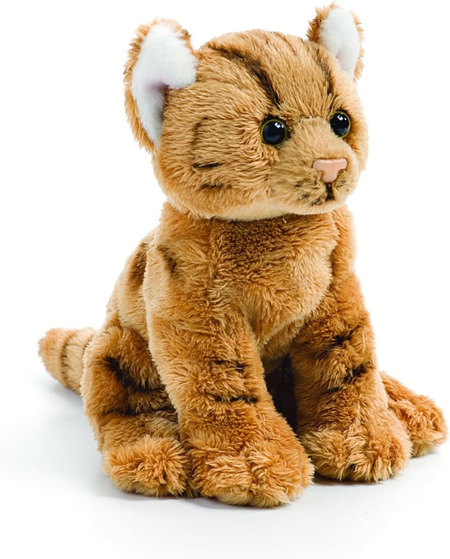 DEMDACO Orange Tabby Cat Children's Plush Beanbag Stuffed Animal Toy , 5.5 Inch (Pack of 1)
