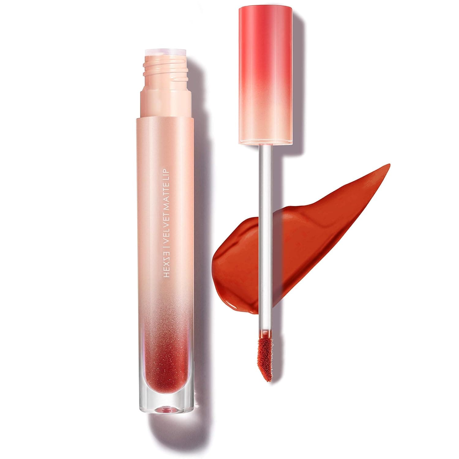 HEXZE Lipstick Long Lasting Matte Lipstick, Hydrating Lipsticks Super Lustrous Lip Makeup labiales,gloss Soft Velvet Lip M16