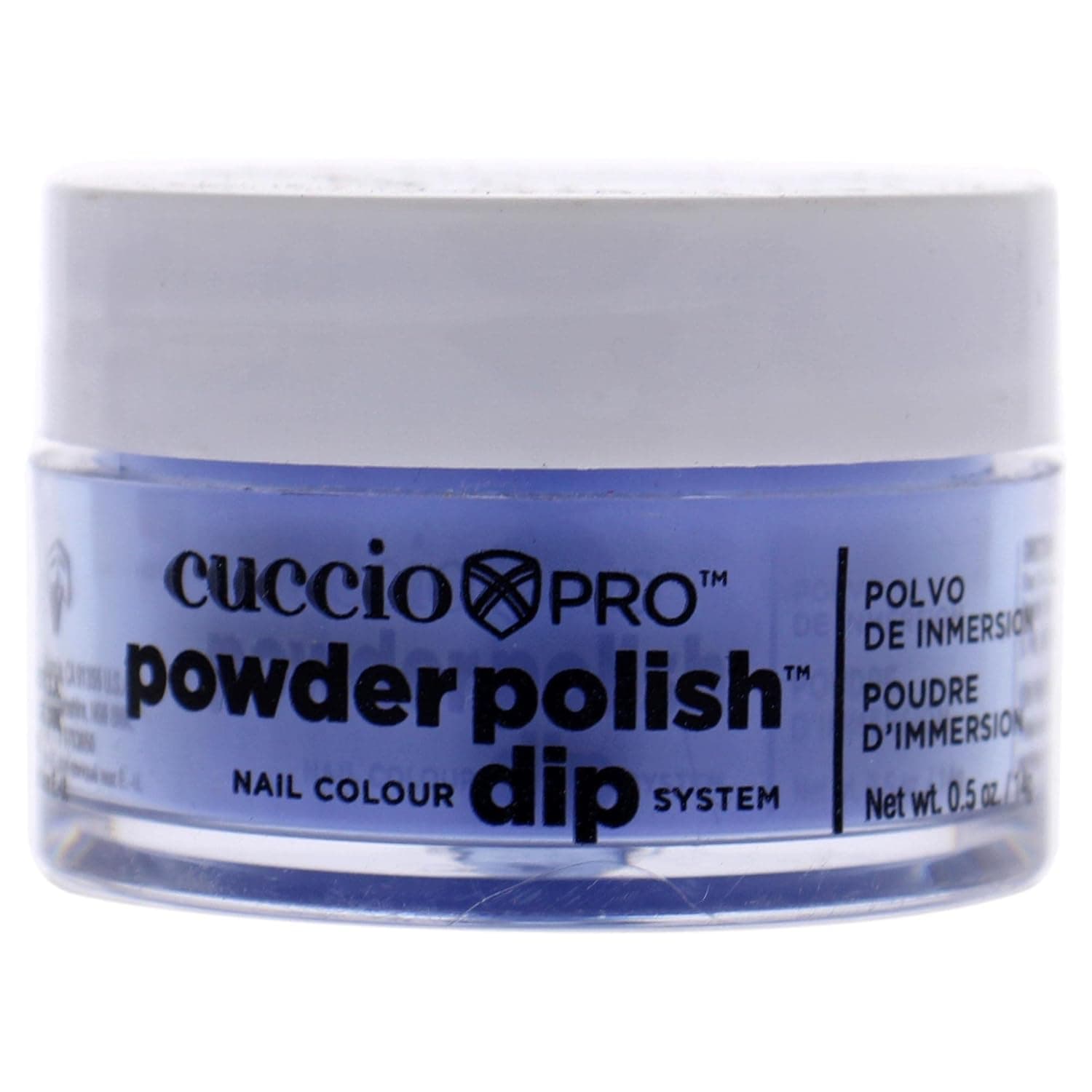 Cuccio Pro Powder Polish Dip - Electric Blue - Nail Lacquer for Manicures & Pedicures, Easy & Fast Application/Removal - No LED/UV Light Needed - Non-Toxic, Odorless, Highly Pigmented - 0.5 oz