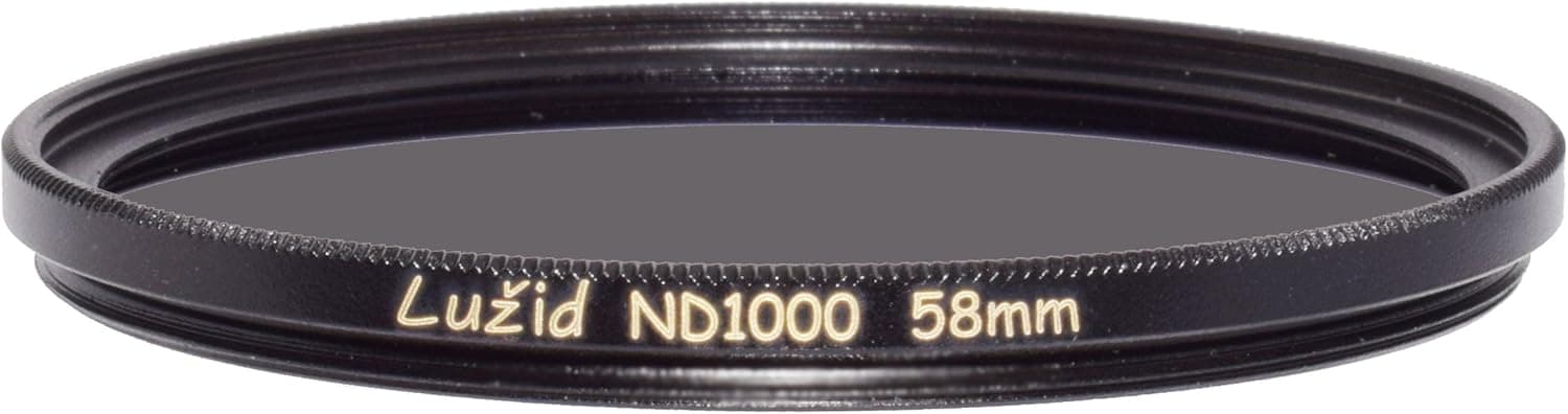 LUŽID 58mm ND1000 MC Filter Schott B270 Glass Brass Frame ND 3.0 Multi-Coated 58 Luzid