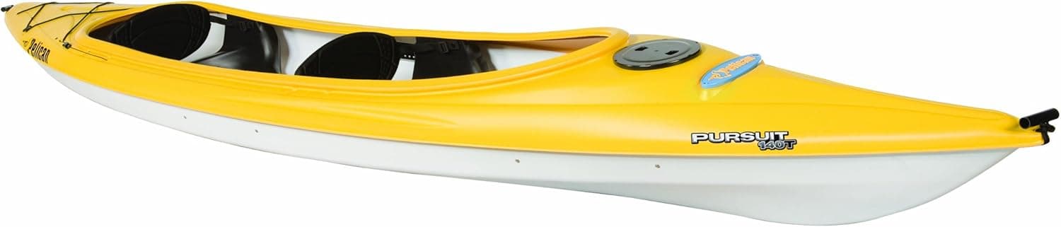 Pelican Pursuit 140T Kayak, Yellow/White