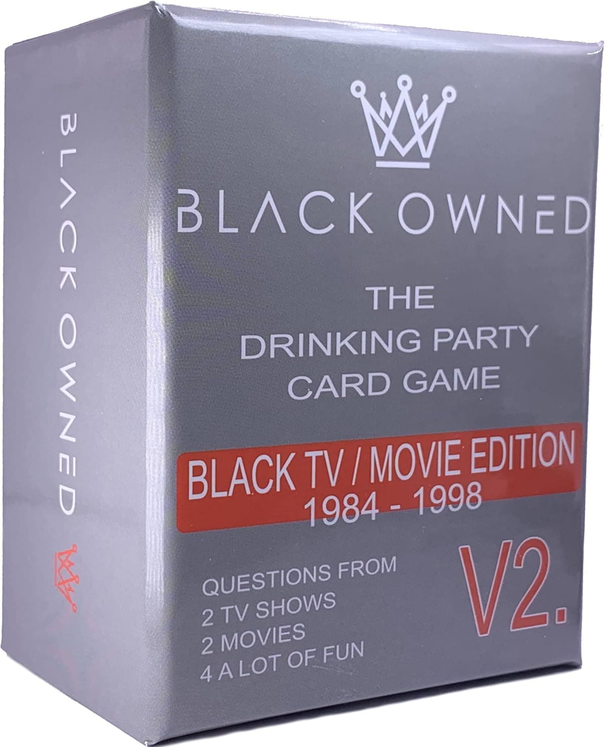 Black Owned V2 | Adult Party Drinking Black People Trivia Card Game | African American Adults 80s & 90s Movie TV Trivia Games | Urban Party Night Will Be Fun | All Parties Get These Drink Drunk Cards