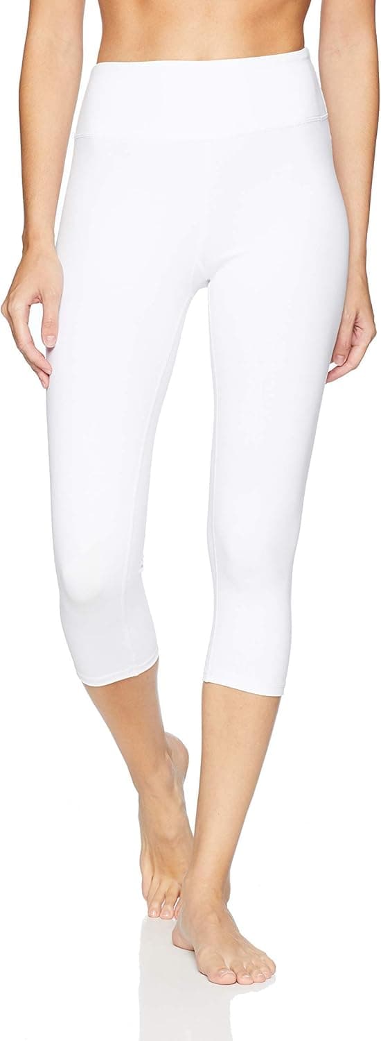 Splendor flying Women's Yoga Capri Legging Inner Pocket Non See-Through Fabric Leggings