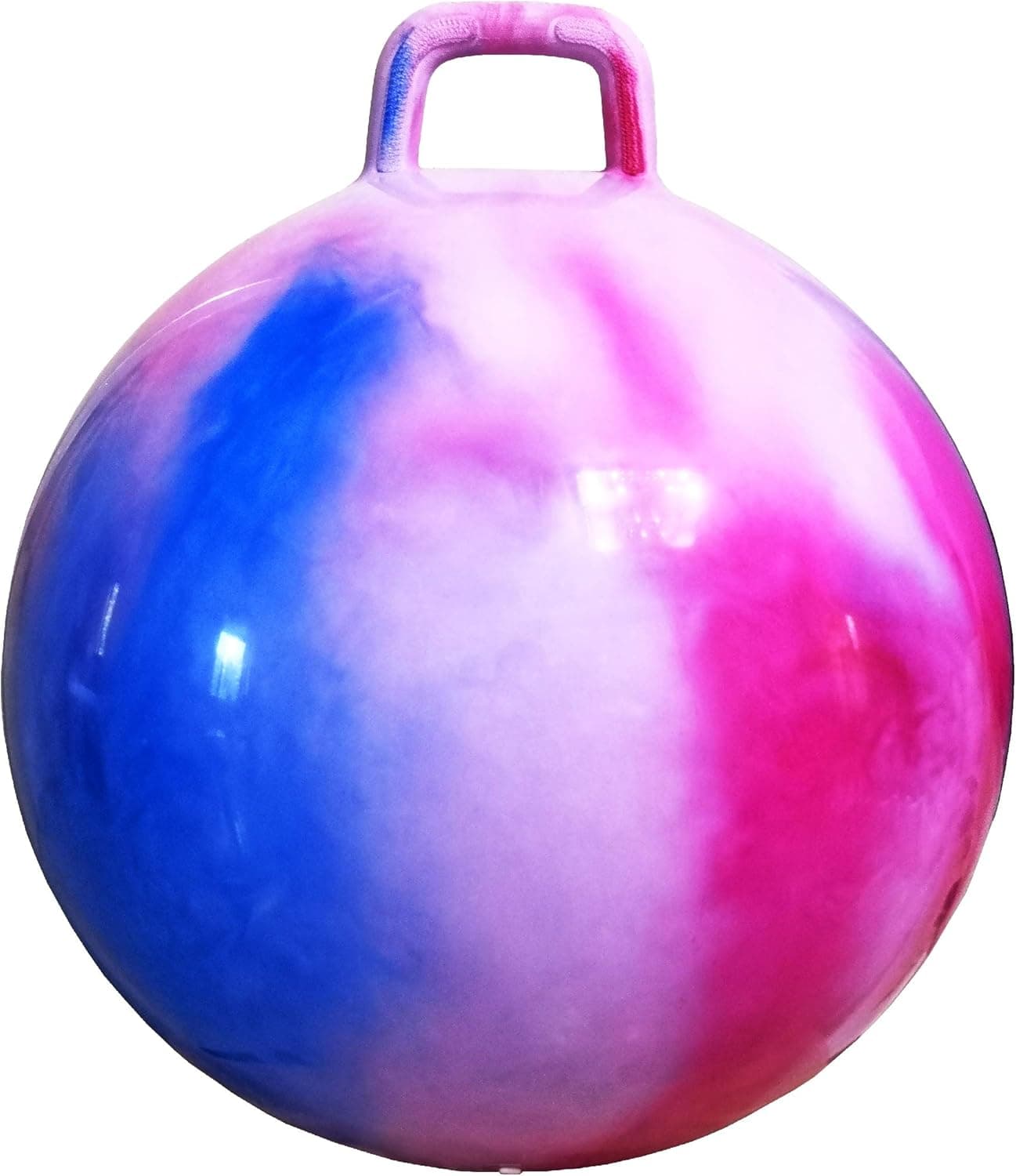 AppleRound Space Hopper Ball with Air Pump: 20in/50cm Diameter for Ages 7-9, Hop Ball, Kangaroo Bouncer, Hoppity Hippity Hop, Jumping Ball, Sit and Bounce