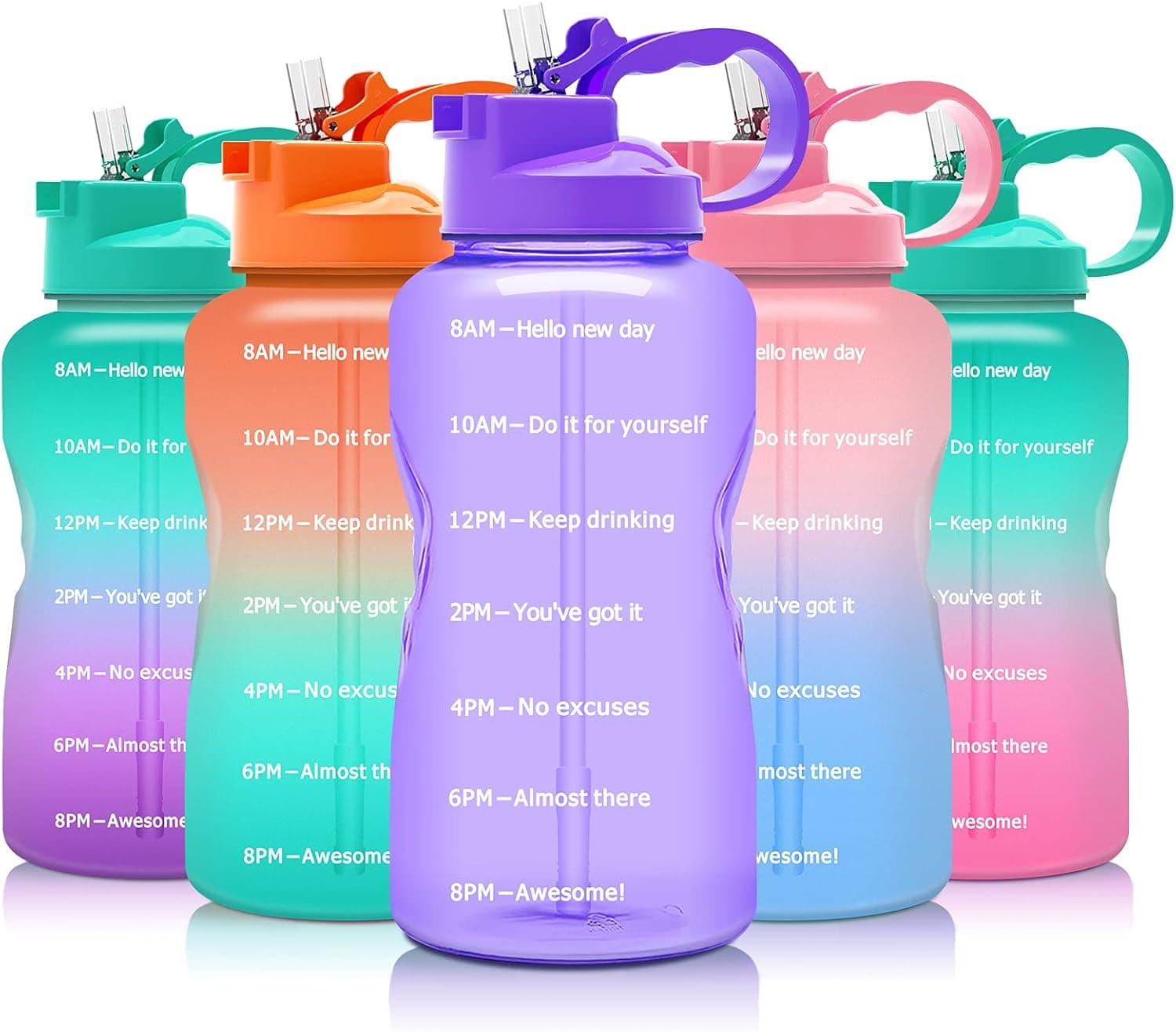 podocarpus Motivational Water Bottle, 1 Gallon Water Bottle, 64 oz Water Bottle, Large Water Bottle, Gallon Water Bottle, Big Water Bottle With Straw, 1/2 Gallon Water Bottle, Half Gallon Water Bottle