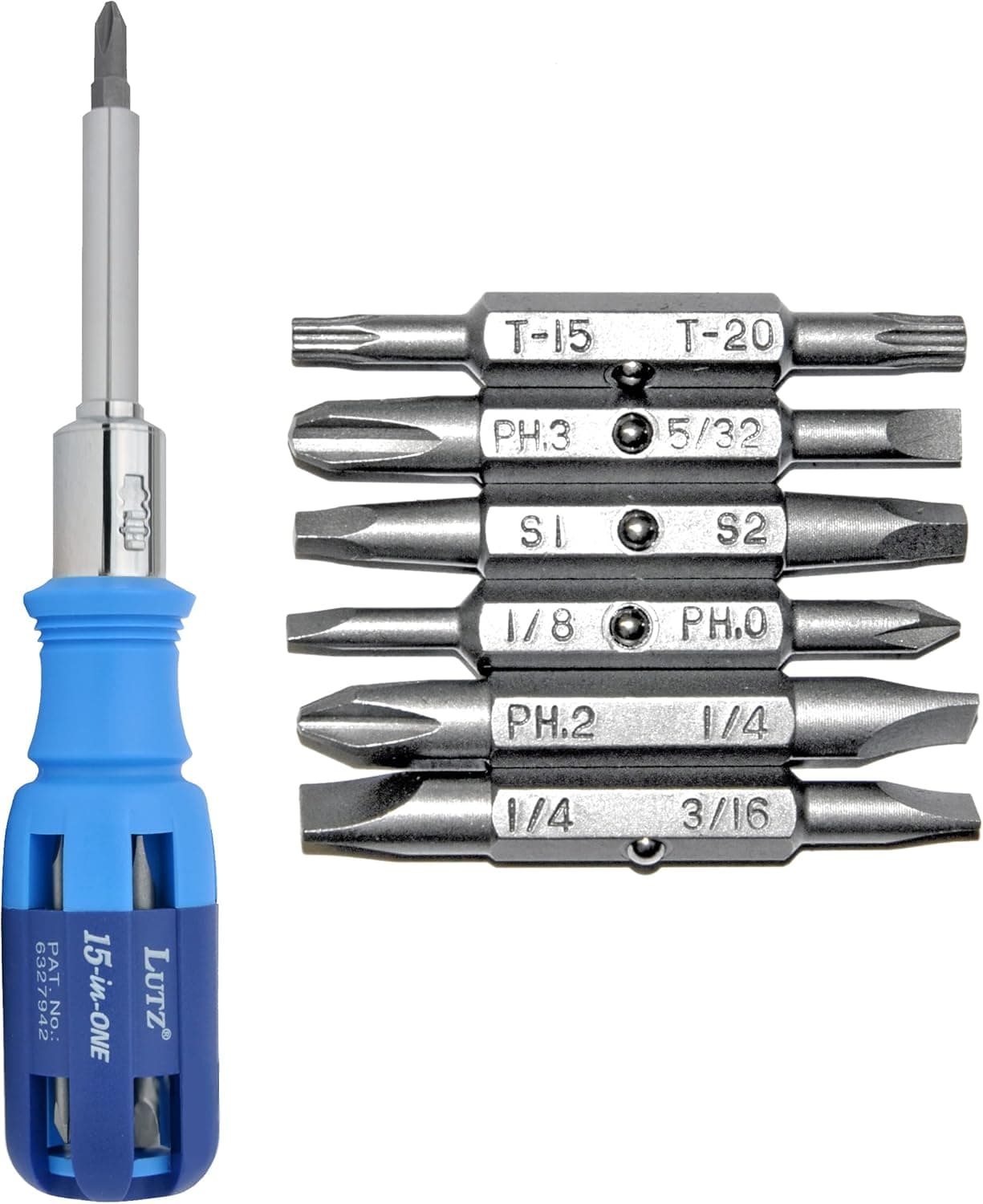 Lutz 15-IN-1 15-In-1 Ratcheting Screwdriver Set 4-Pack