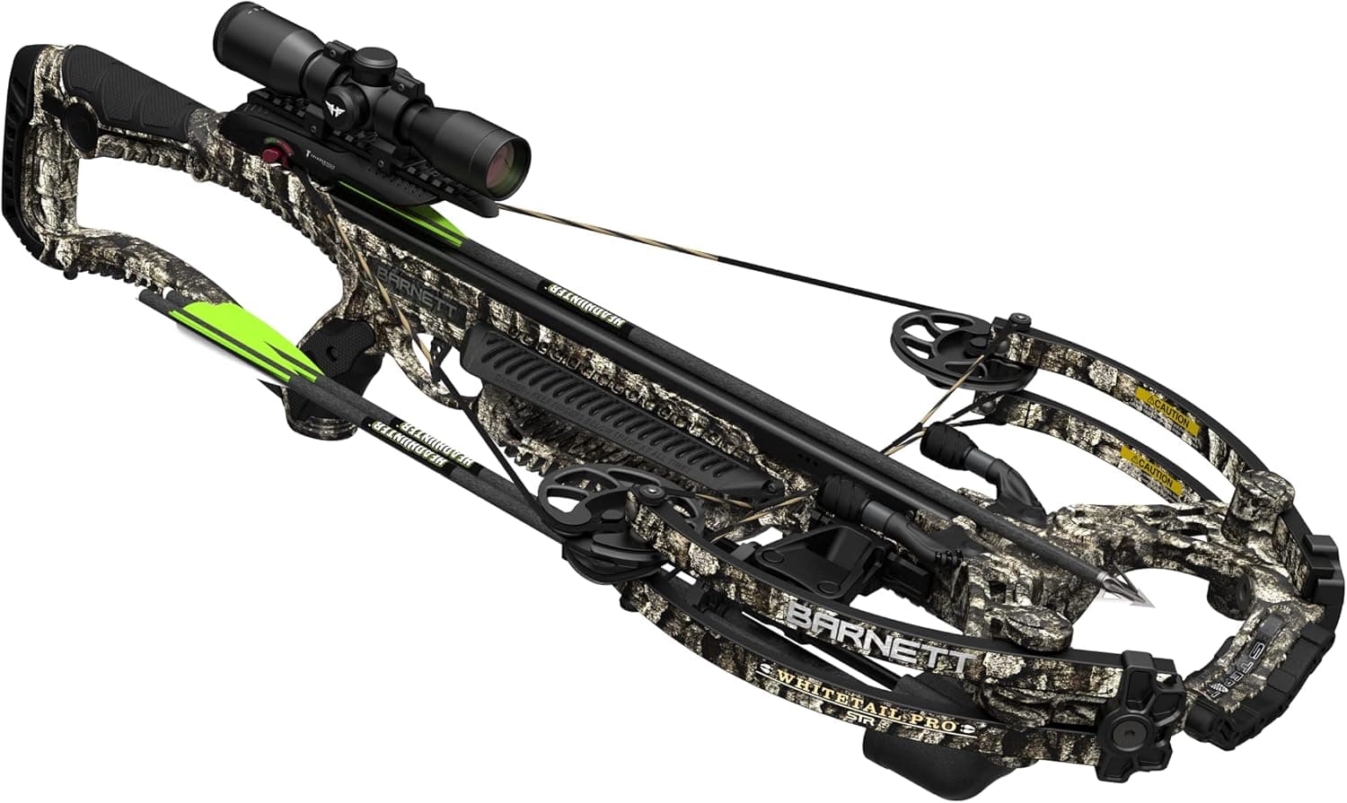 Barnett Whitetail Pro STR Crossbow, with 4x32mm Multi-Reticle Scope, Arrows, Lightweight Quiver