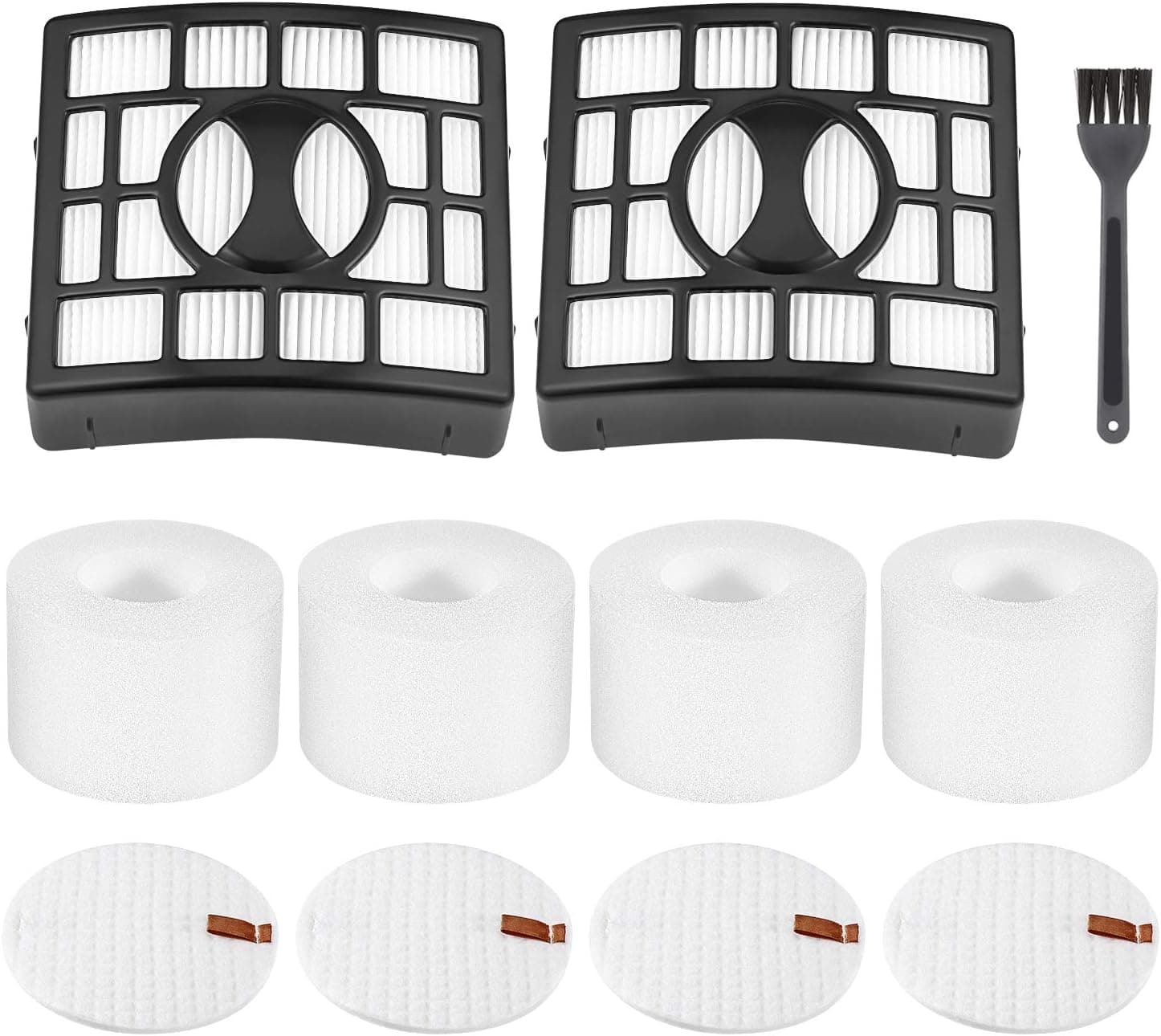 isinlive 4 Foam + 2 HEPA Replacement Filters NV680 Fit for Shark Rotator DuoClean Powered Lift-Away Speed Vacuum NV680, NV681, NV682, NV683, NV800, NV801, NV803, UV810, Replace Part # XFF680 XHF680
