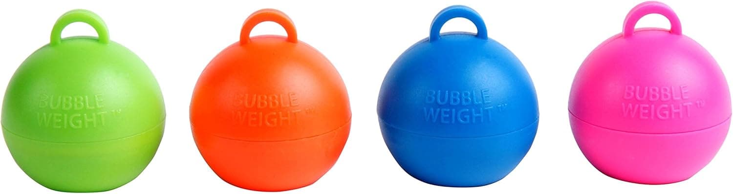 Bubble Weight 35 g Balloon Weight Neon Asst (10 Piece)