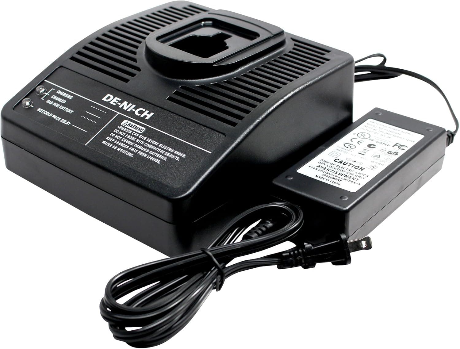 Replacement for DeWalt DC9099 Charger (Universal, 7.2V to 18V, NICD & NIMH) - Compatible with DeWalt 12V Charger (100-240V)