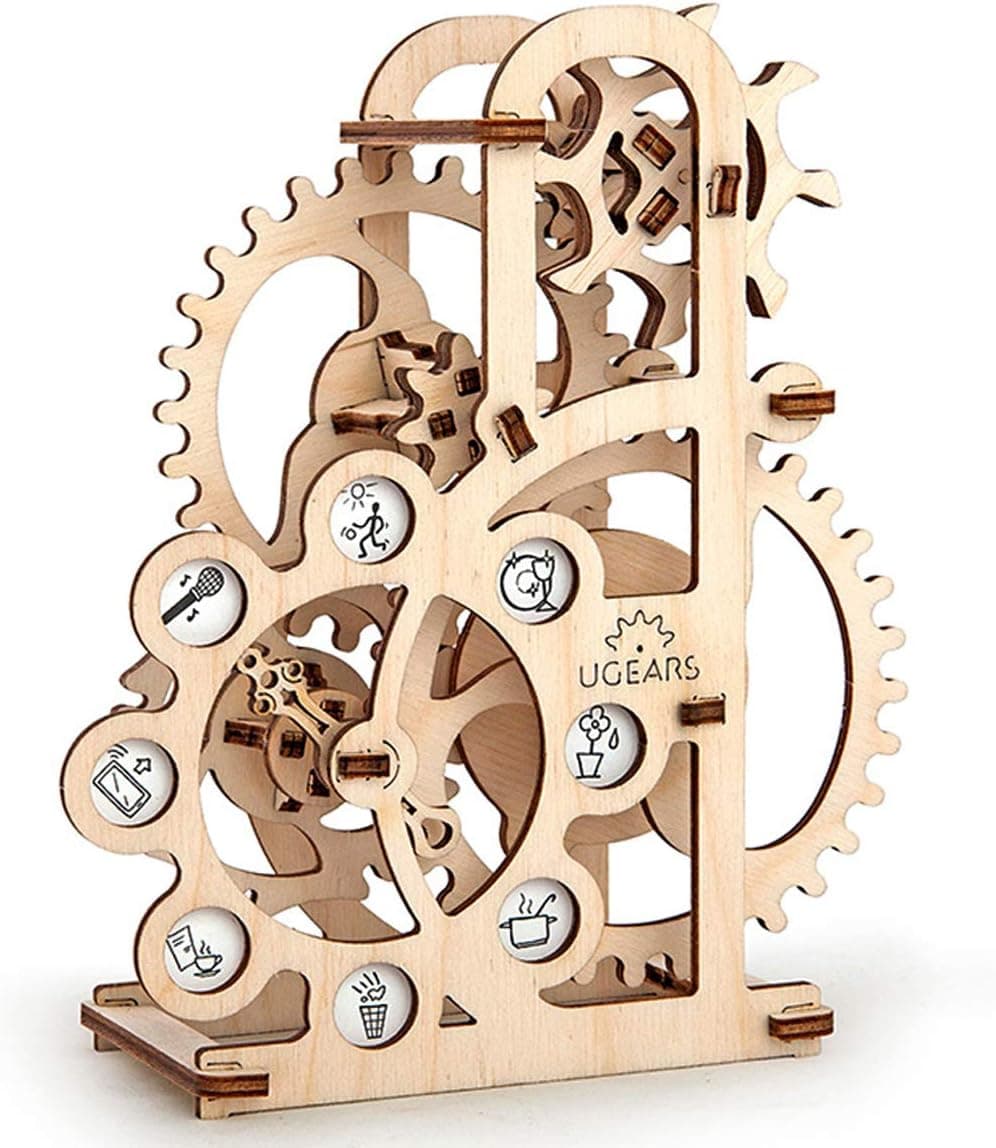 UGEARS Dynamometer - Mechanical Model Construction Kit 3D Wooden Puzzle for Self-Assembly Without Glue - Brainteaser for Kids, Teens and Adults