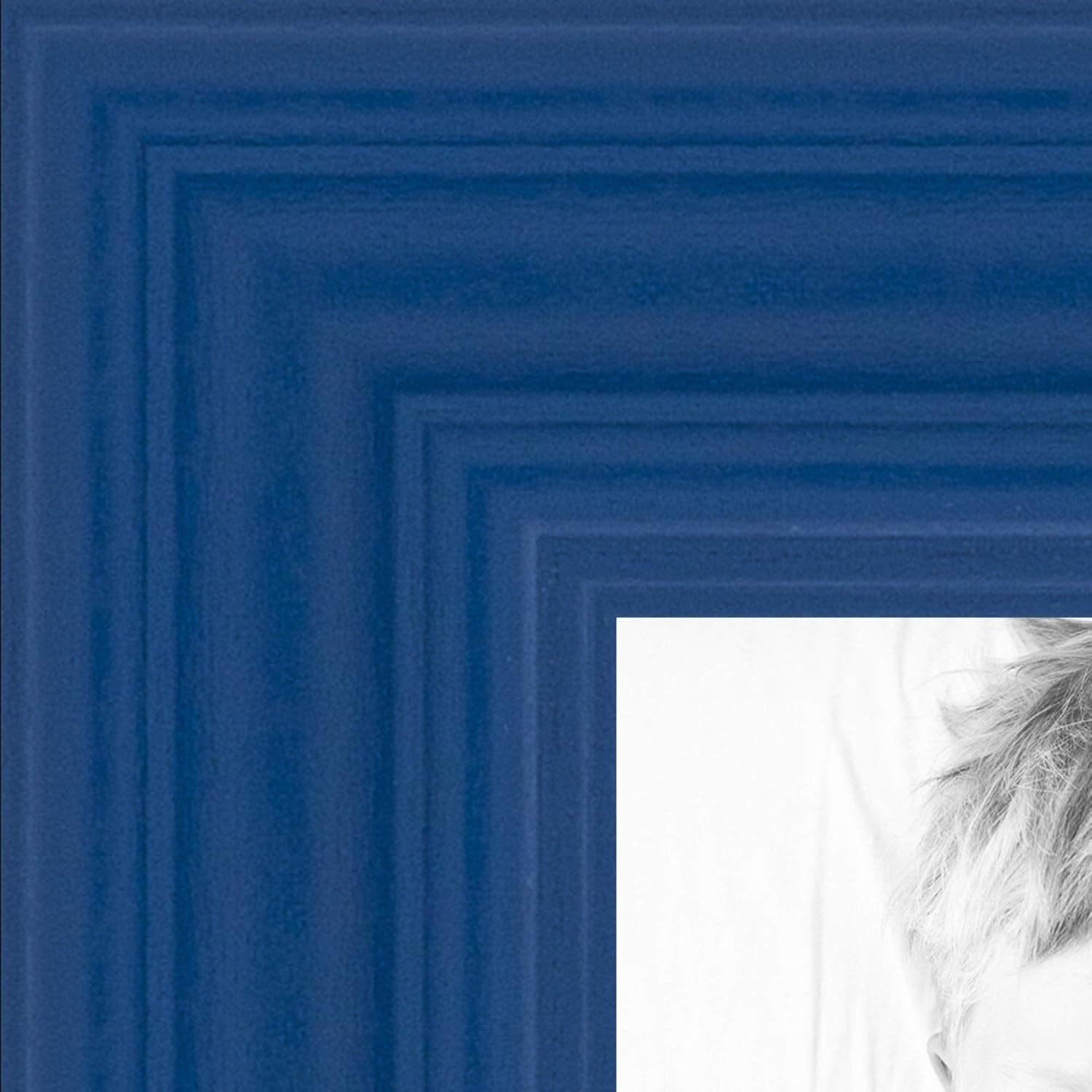 ArtToFrames 8x18 inch Blue Stain on Red Leaf Maple Wood Picture Frame, 2WOM0066-60823-YBLU-8x18