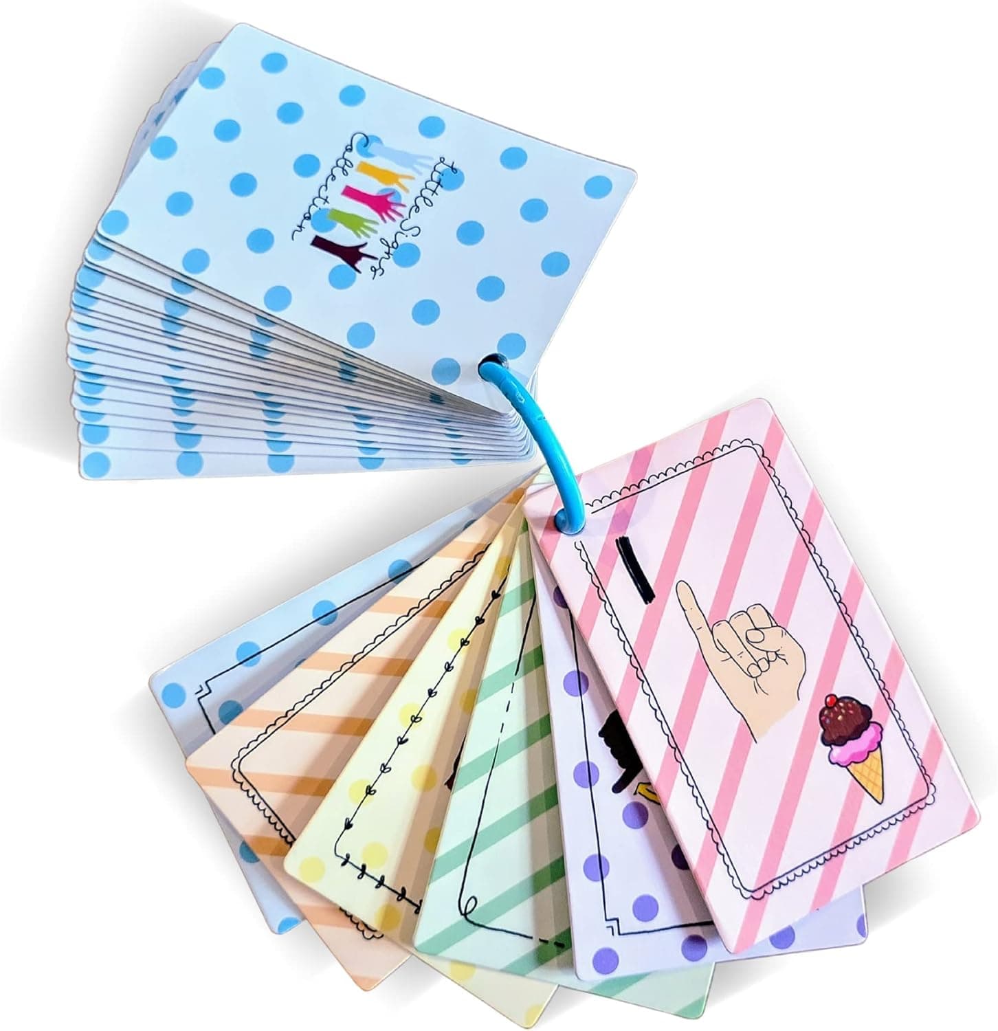 Little Signs Collection - American Sign Language Flash Cards for Kids - Montessori Educational Toys - ASL Flash Cards for Babies, Toddlers, or Kids - 1 to 4 Years