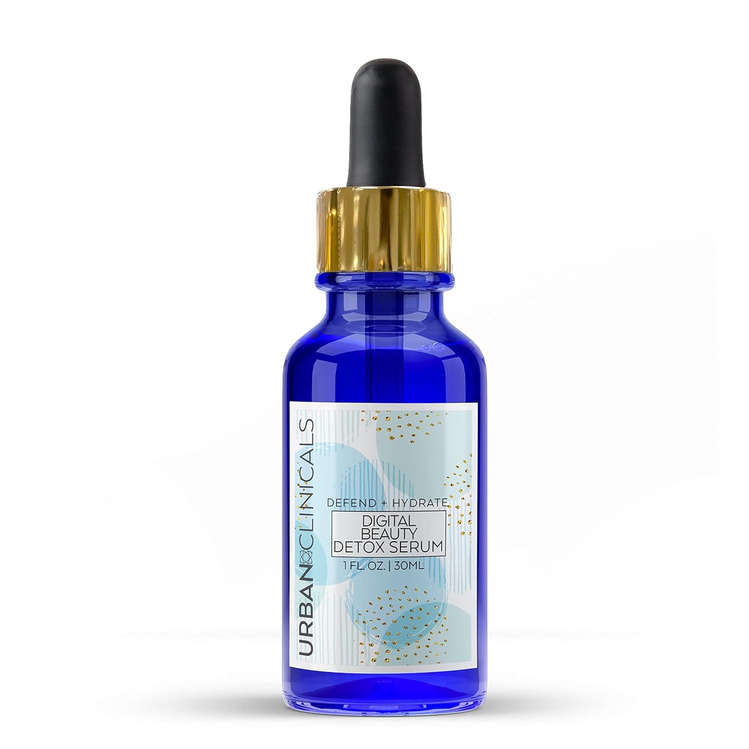 Urban Clinicals Digital Beauty Detox Facial Serum, Antioxidant, 360-Support Formula Serum with Biomimetic Peptide Complex and Probiotics to Protect and Shield Skin, 1 fl oz, Dropper Bottle