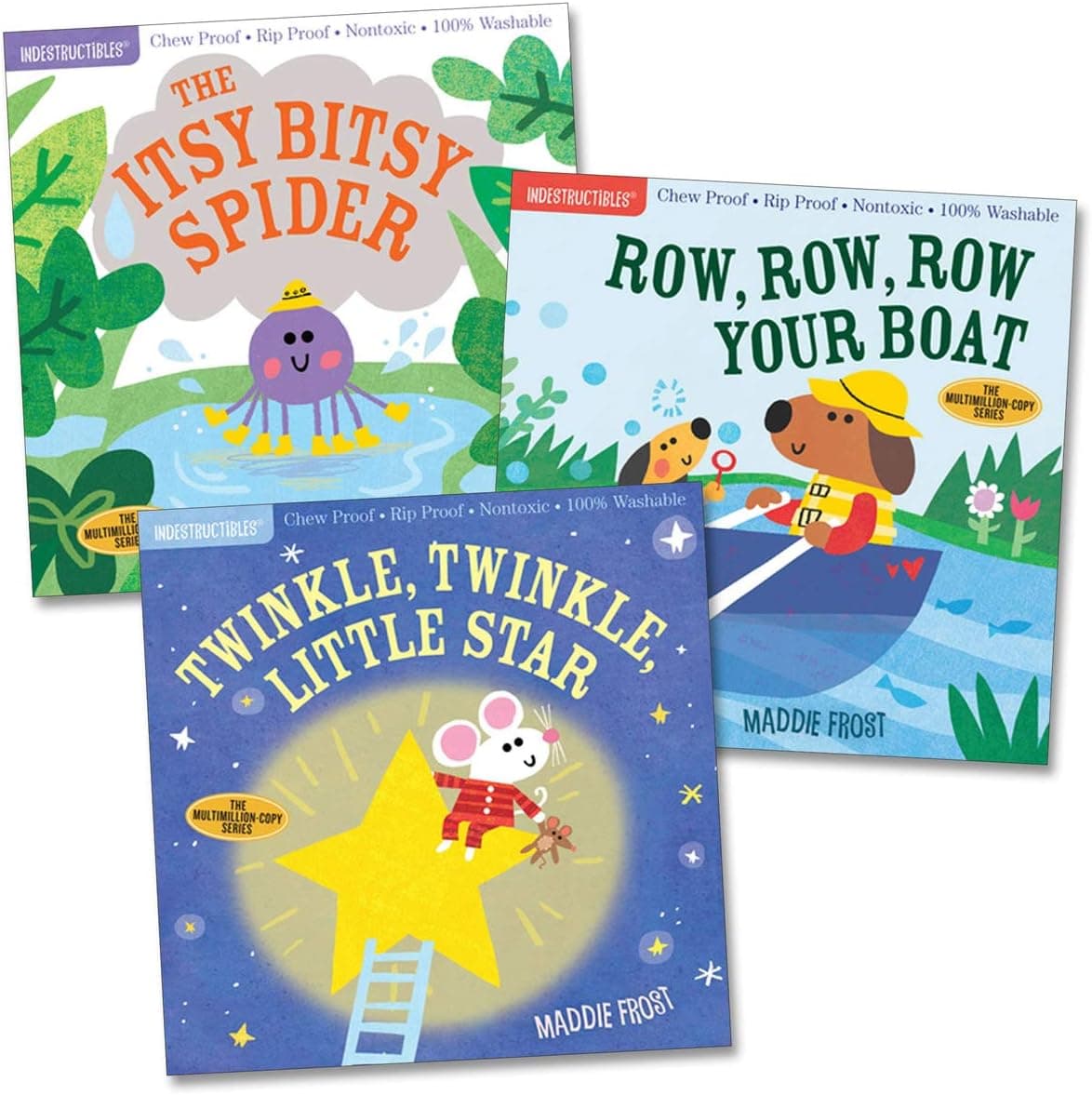 Workman Publishing Company Indestructibles Nursery Rhyme Picture Books - Set of 3