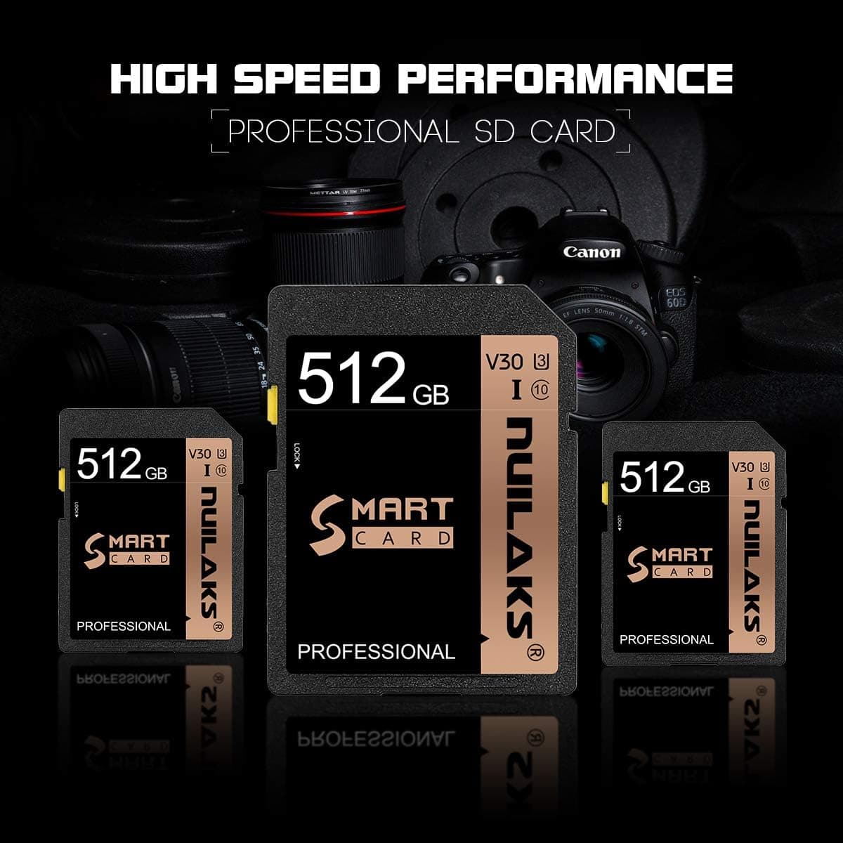 512GB SD Card Class 10 High Speed Security Digital Memory Card for Vloggers,Filmmakers,Photographers & Videographer(512GB)
