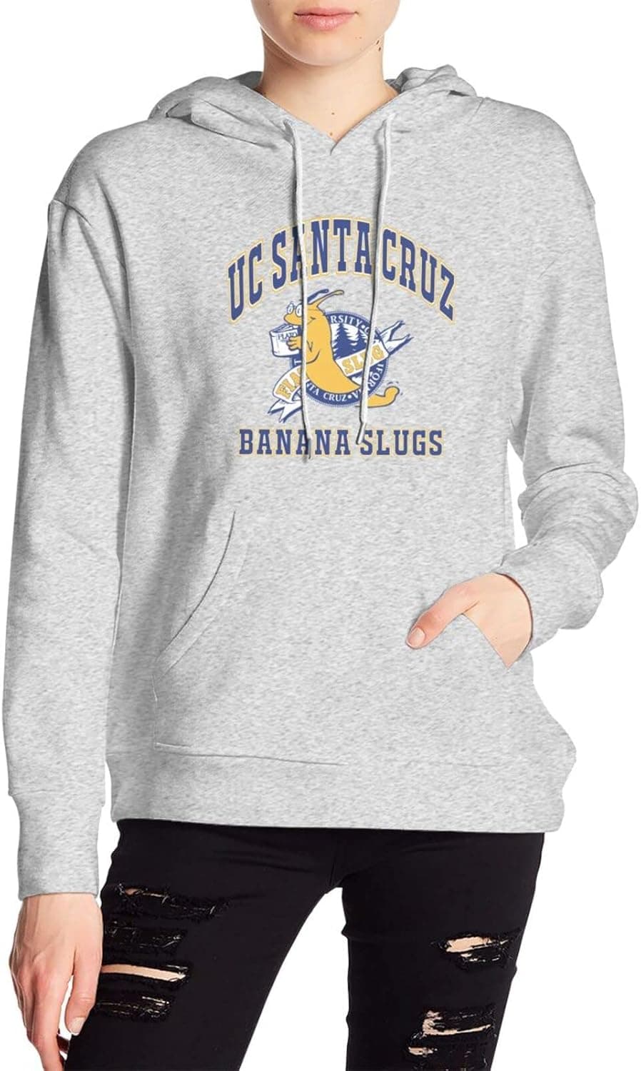 Uc Santa Cruz Banana Slugs Fashion Hoodies Sweatshirt With Pocket for Women