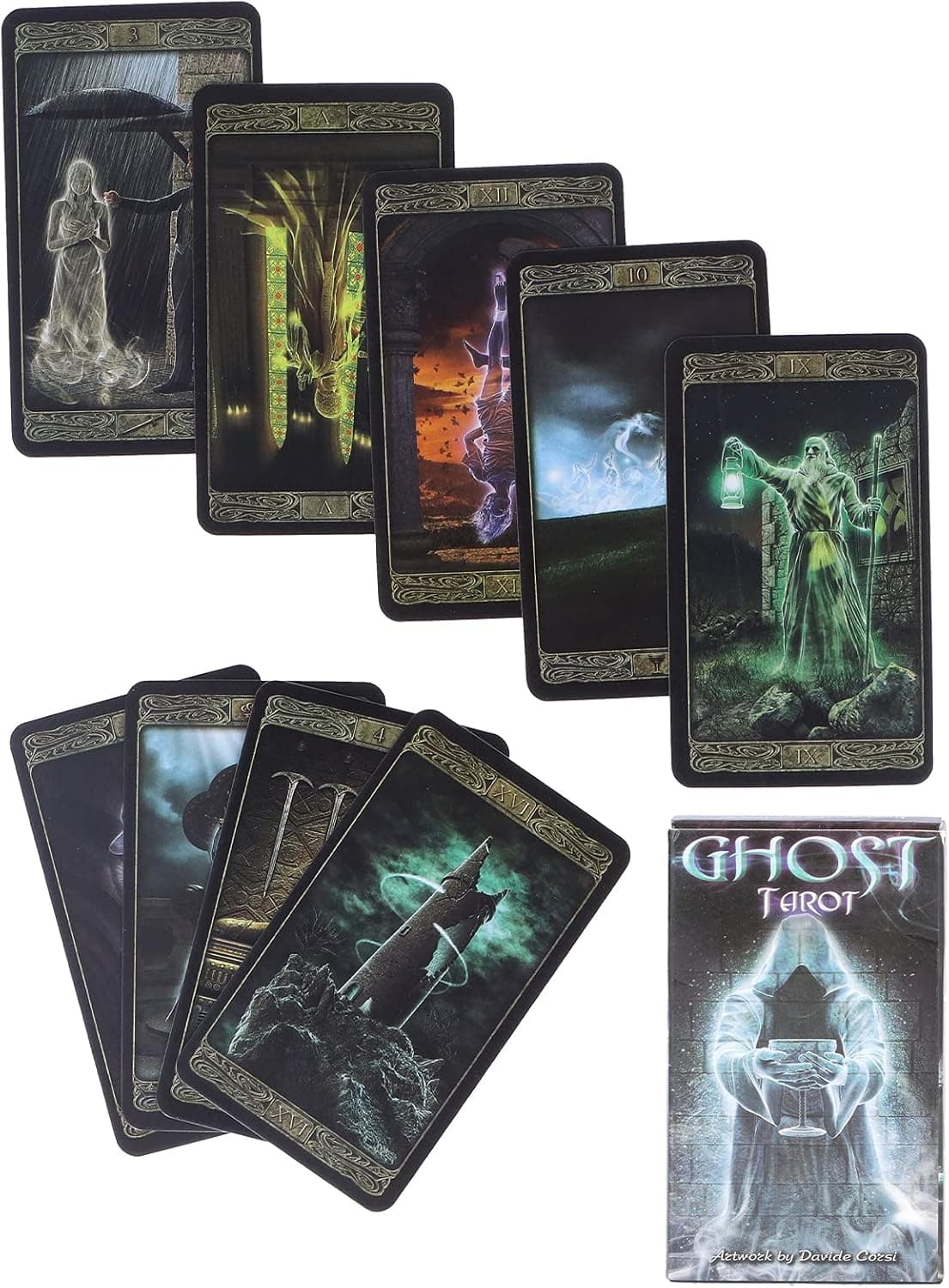 Cryfokt Unique Tarot Card Deck, Fate Divination Tarot Deck, Fortune Telling Tarot Card Board Game for Beginner and Enthusiasts for Conveying Exciting Information and Suggestions
