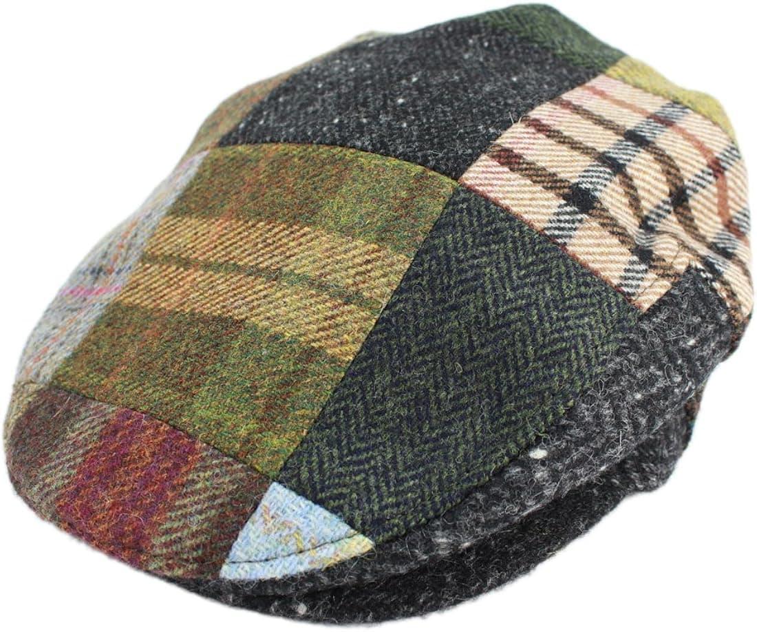 Irish Newsboy Flat Cap for Men Made in Ireland, 100% Irish Wool
