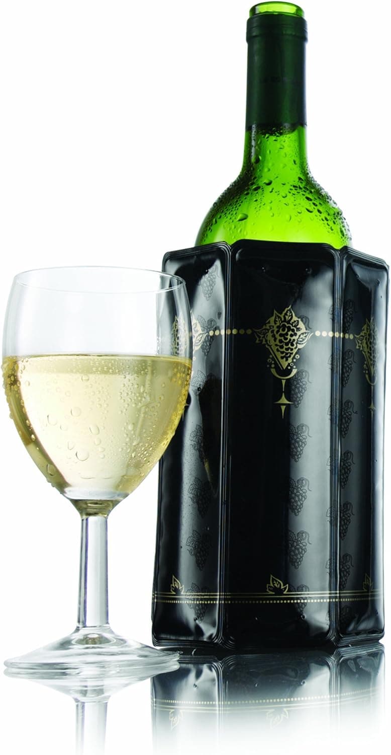 Vacu Vin Rapid Ice Active Cooler Wine Bottle Chilling Sleeve, Standard, Classic