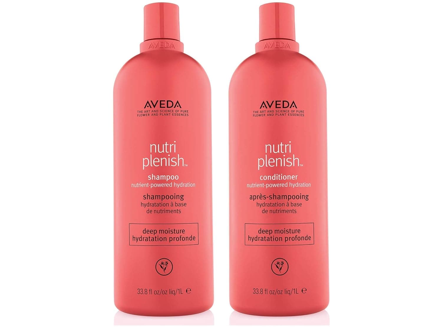 Aveda Nutriplenish Deep Moisture Shampoo and Conditioner 33.8 oz Liter Duo