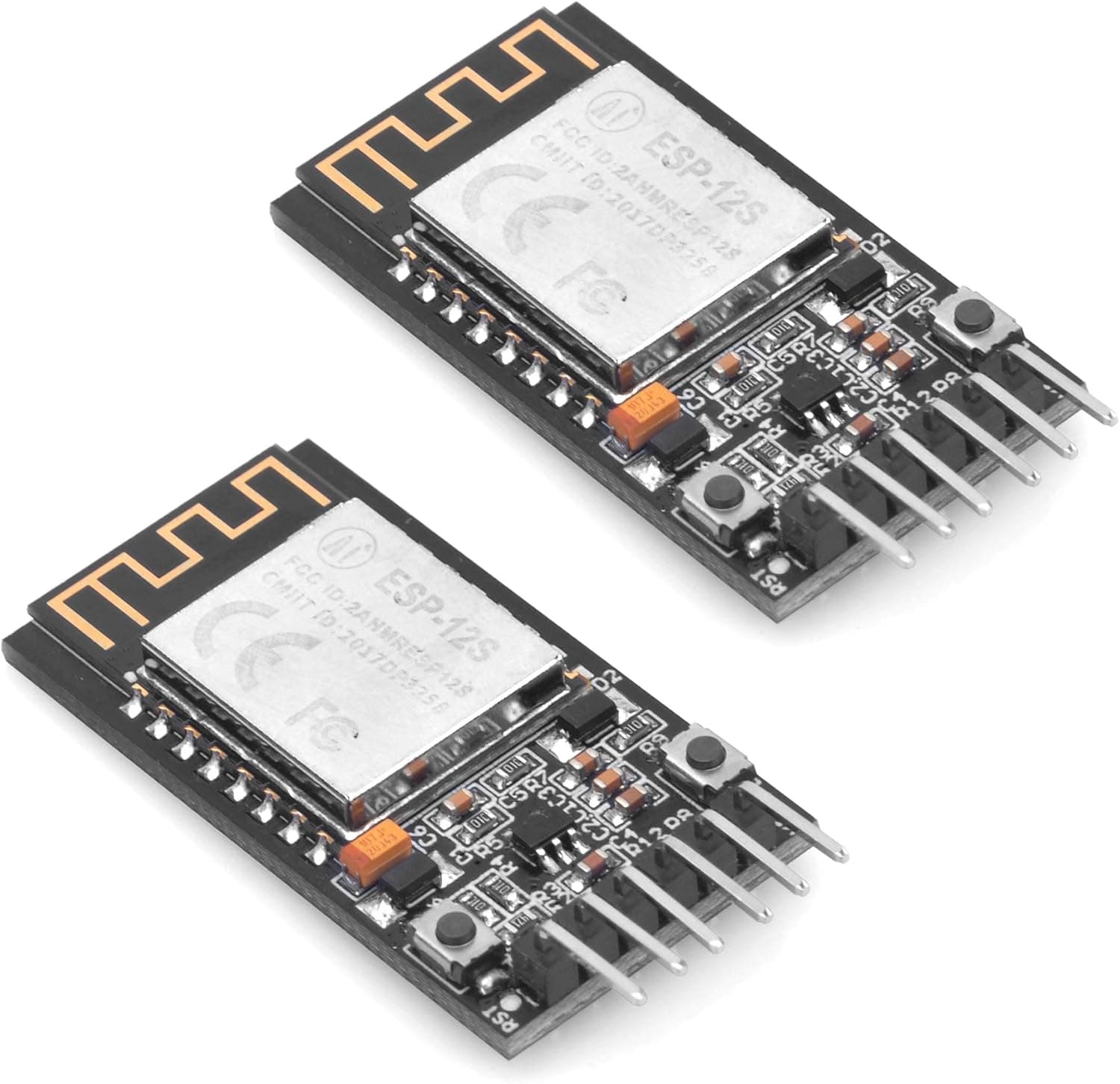 OSOYOO 2PCS ESP8266 WiFi Module, ESP-12S WiFi Serial Module Board, Wireless Transceiver Remote Port Network Development Board for Arduino