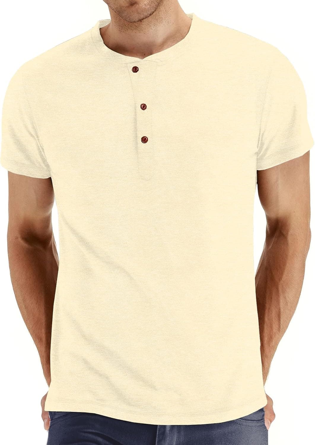 Sailwind Mens Henley Short/Long Sleeve T-Shirt Cotton Casual Shirt