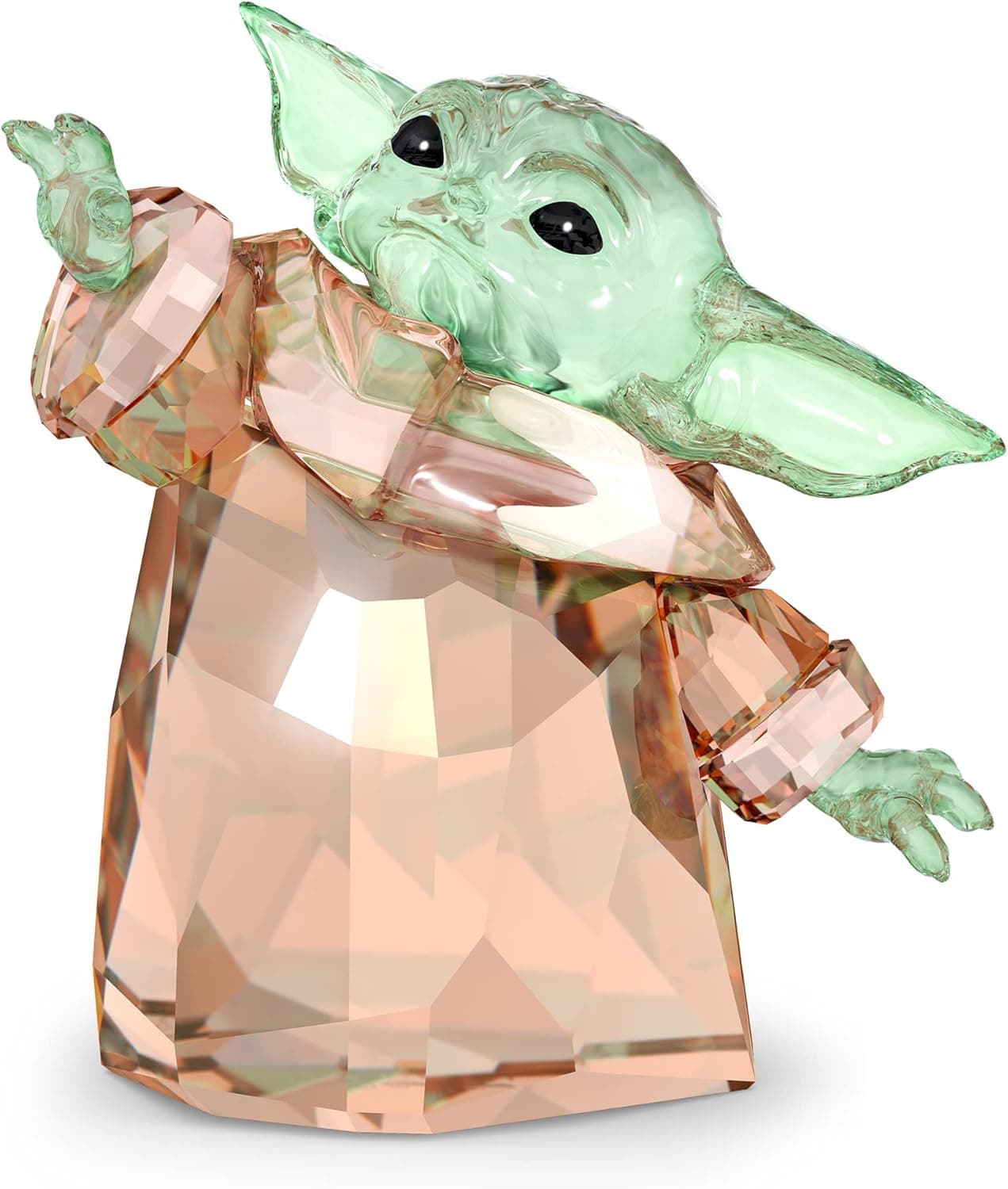 SWAROVSKI Star Wars Mandalorian The Child, Green and Gold Tone Crystals, from The Star Wars Collection