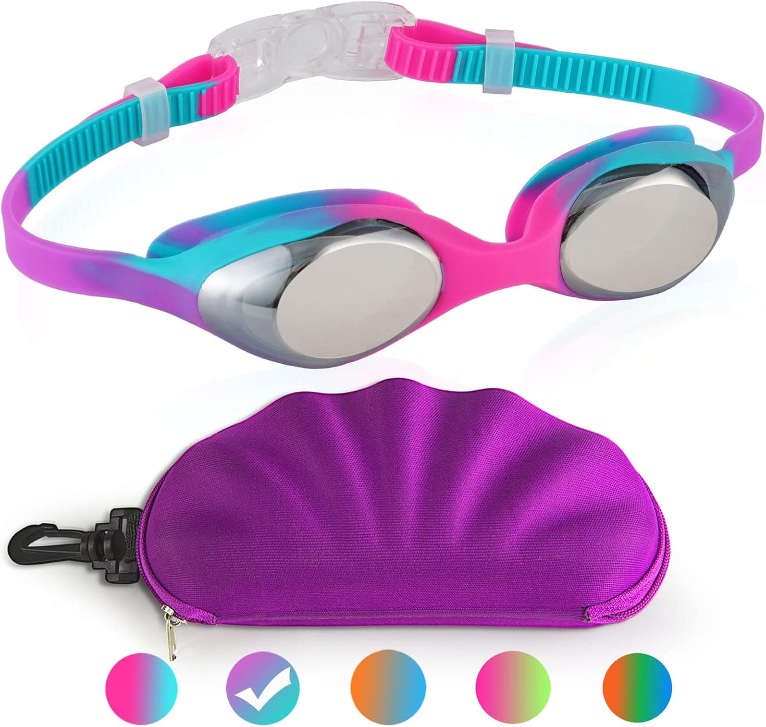 Careula Kids Swim Goggles, Swimming Goggles for Boys Girls Kid Toddlers Age 2-12