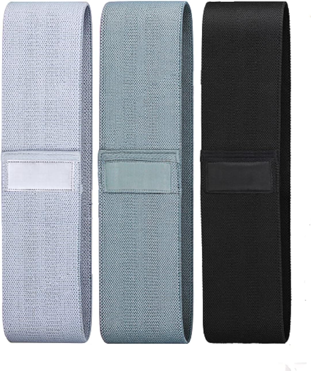 Workout Bands with 3 Resistance Levels 3 Colors, Non-Slip Women Fitness Band for Squat Glute Hip Training Exercise