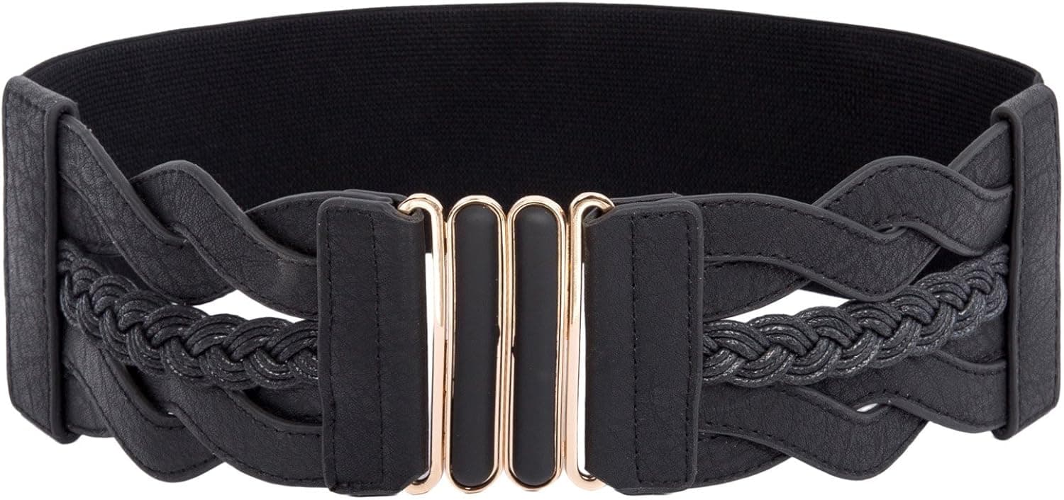 GRACE KARIN Women's Elastic Vintage Belt Stretchy Retro Wide Waist Cinch Belt