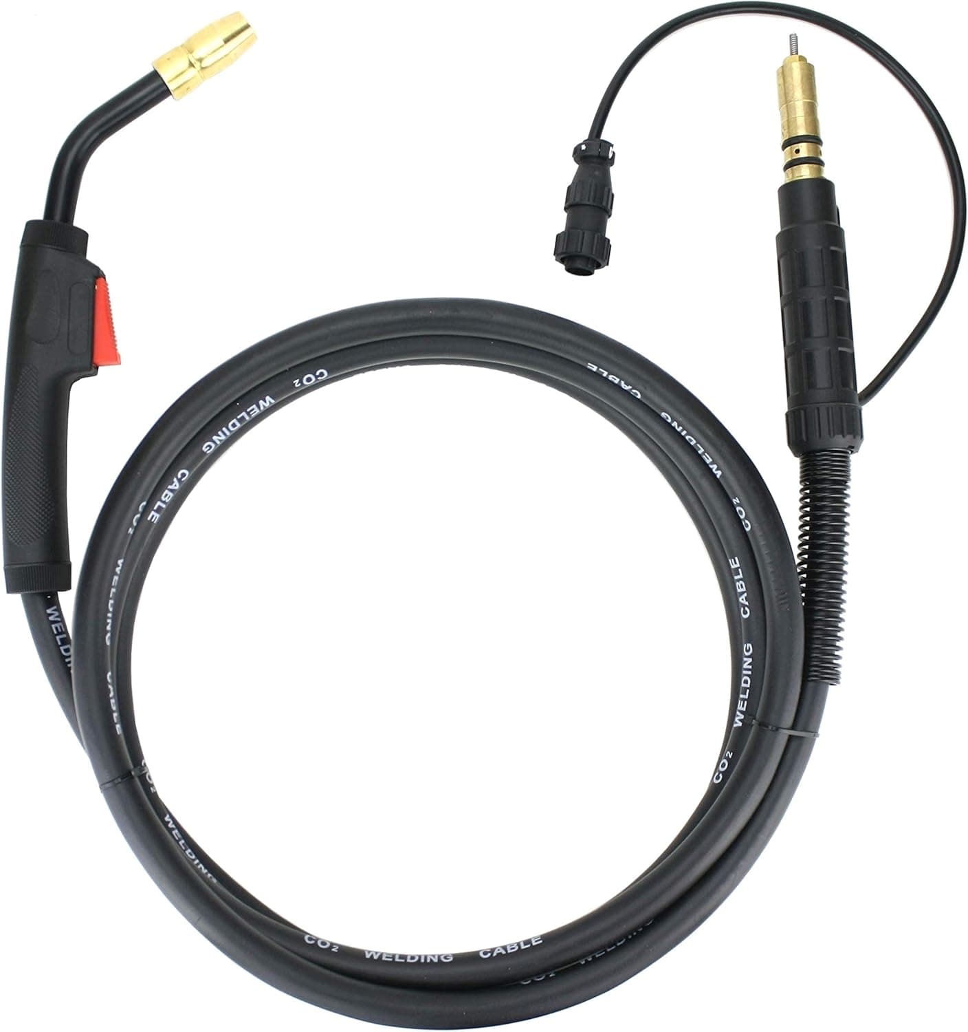 150 Amp MIG Gun Torch Replacement for Miller - 12 Feet Cable - Two-Pin Signal Connector