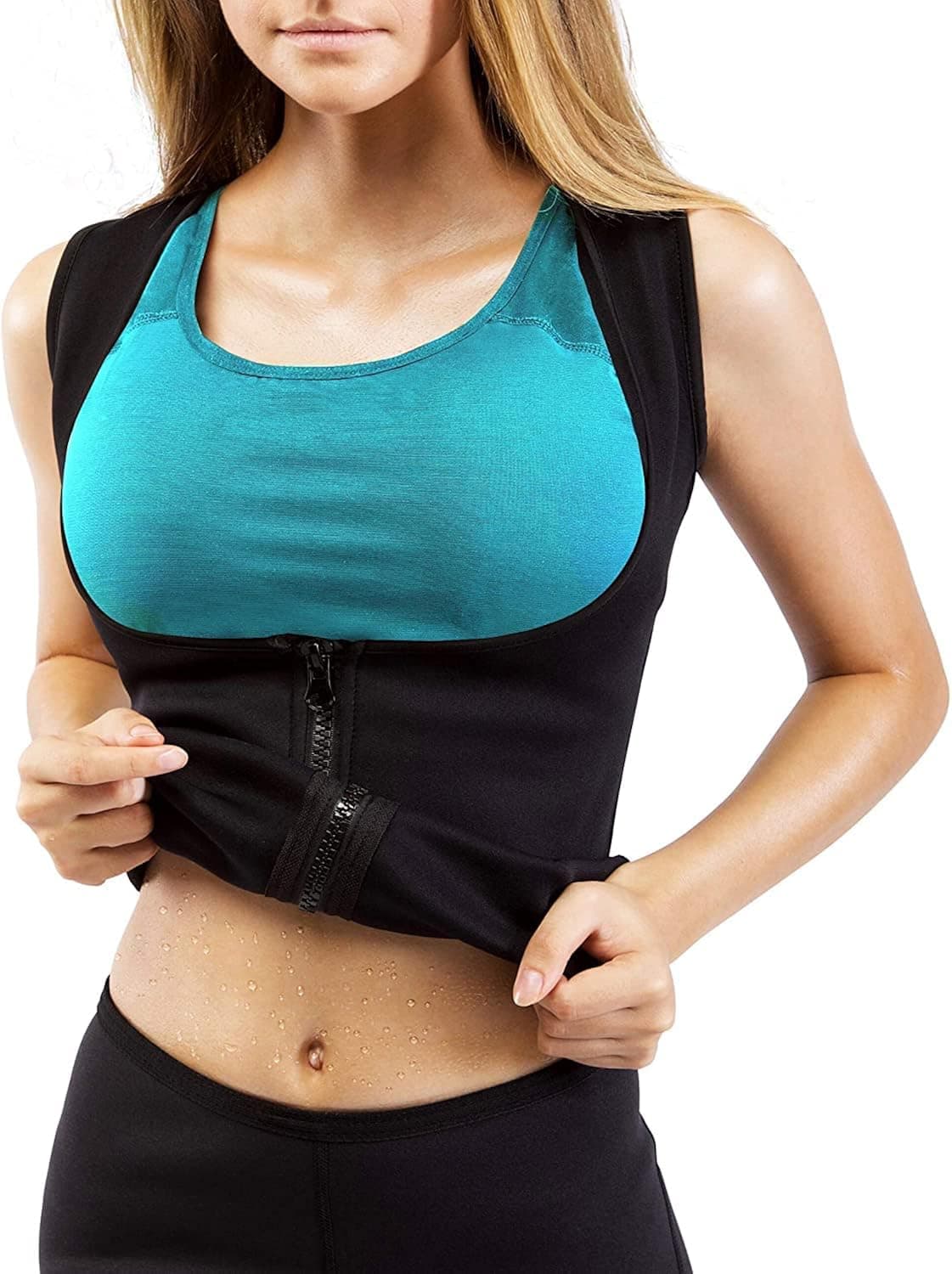 Goldenstarsport Waist Trainer Vest for Women - Fitness Sweat Sauna Vest - Workout Waist Trimmer for Women